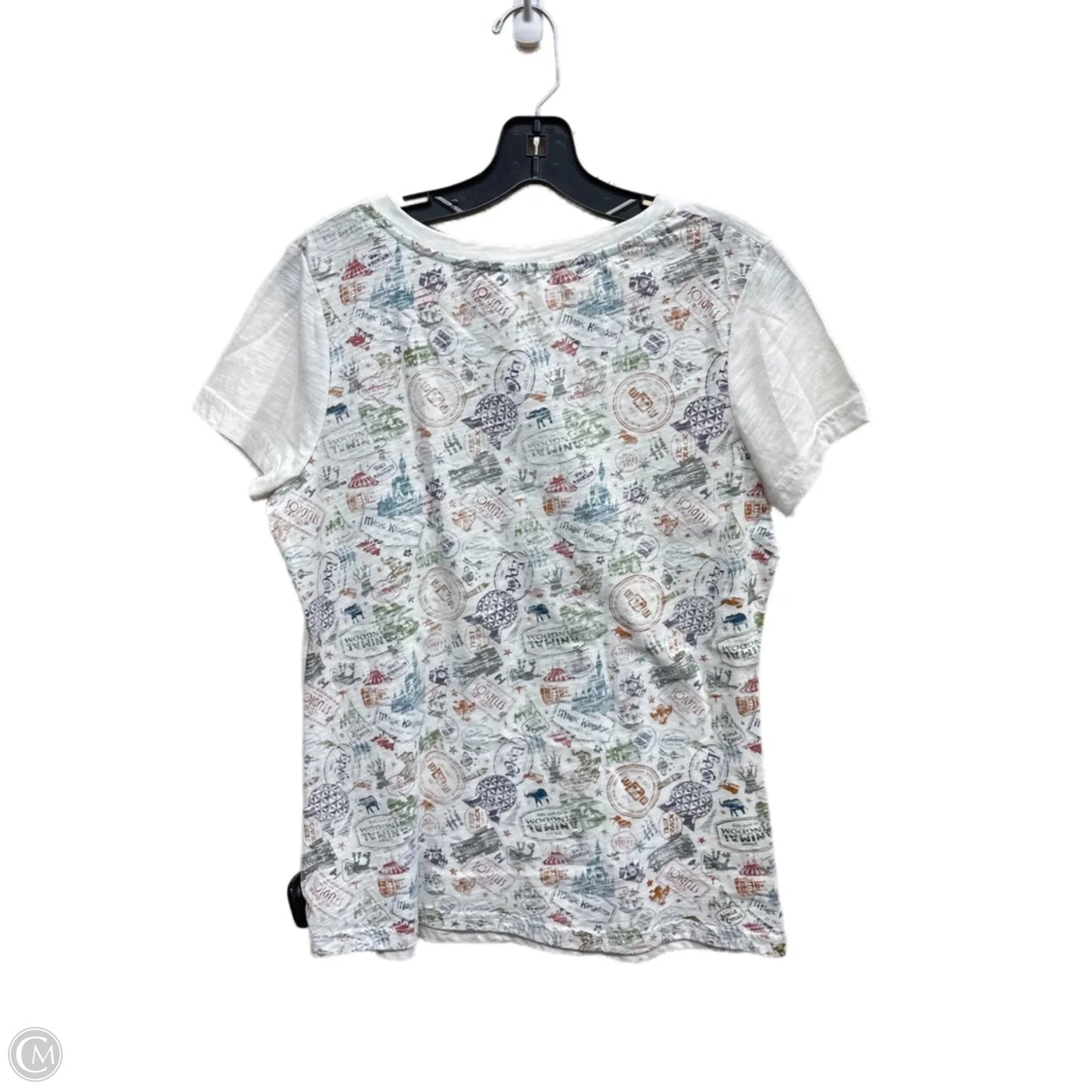 Top Short Sleeve By Disney Store In White, Size: M