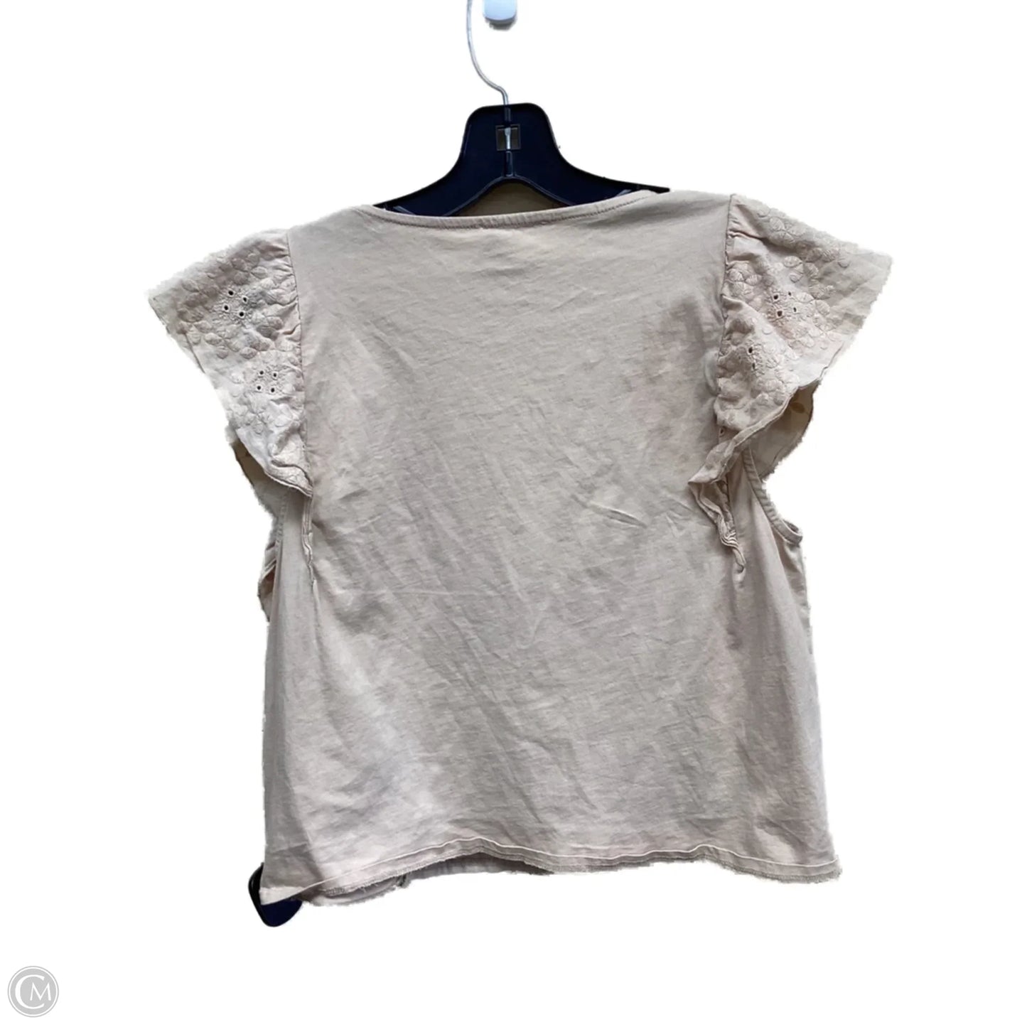 Top Sleeveless By Zara In Tan, Size: L