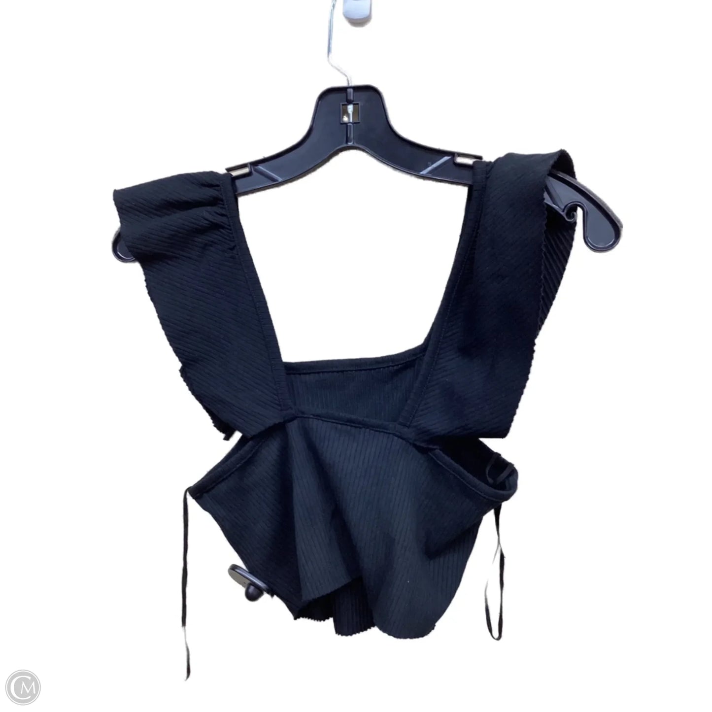 Top Sleeveless By Zara In Black, Size: M