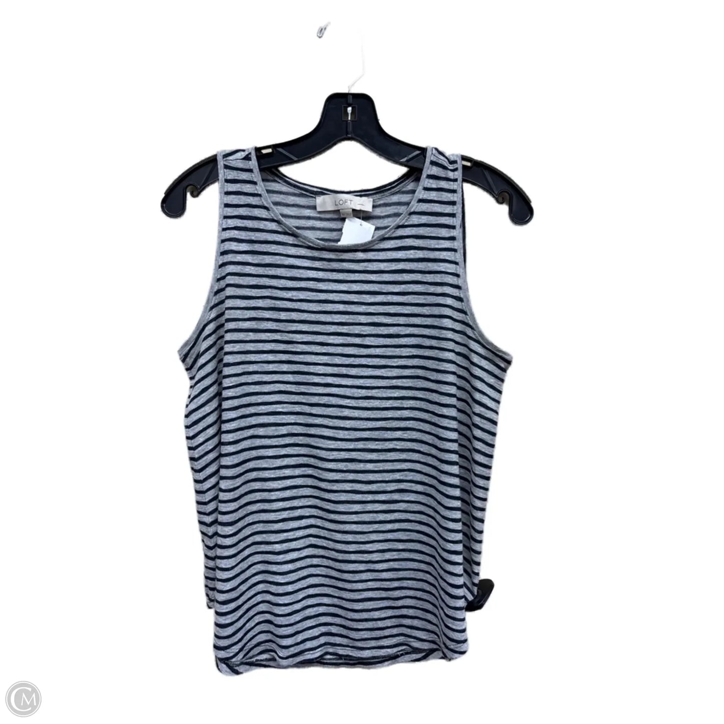 Top Sleeveless By Loft In Striped Pattern, Size: Xs