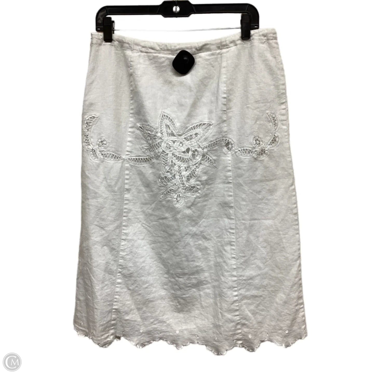 Skirt Maxi By Clothes Mentor In White, Size: 10