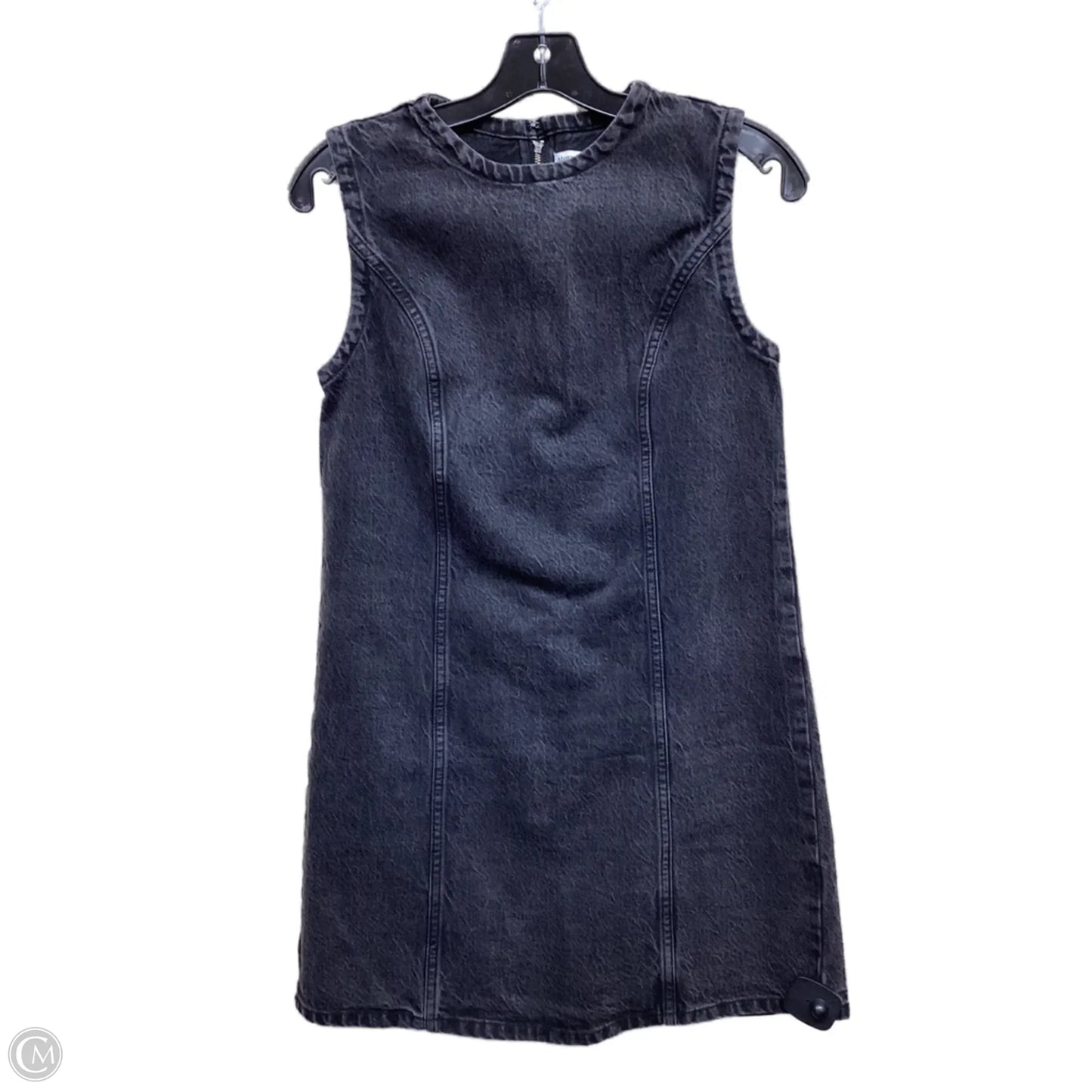 Dress Casual Midi By Abercrombie And Fitch In Black Denim, Size: S