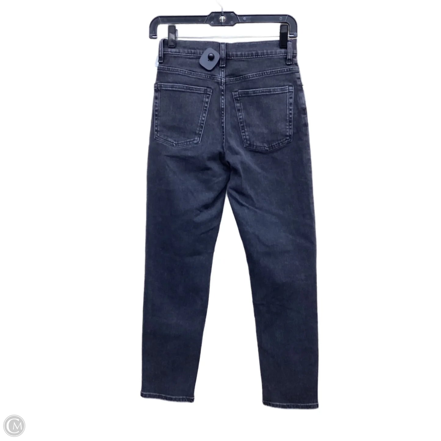 Jeans Straight By Everlane In Black Denim, Size: 0