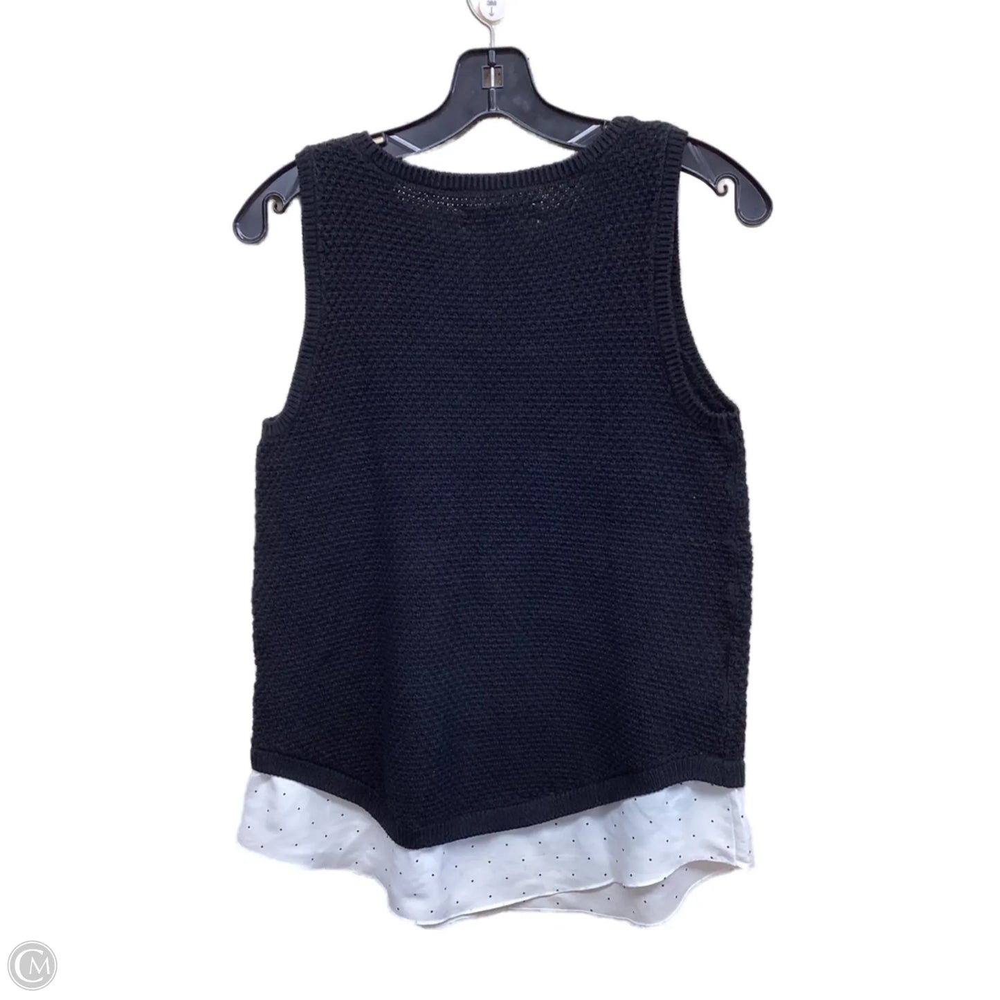 Top Sleeveless By Loft In Black, Size: S