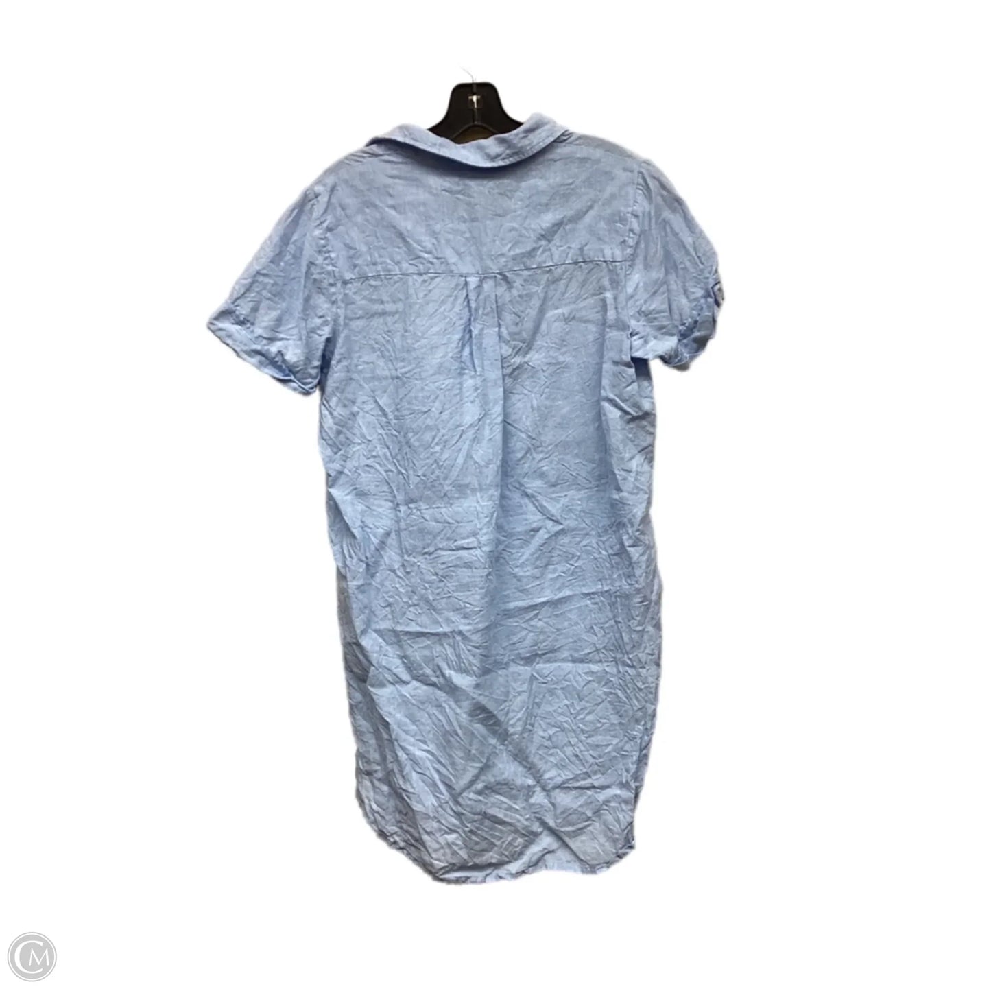 Dress Casual Midi By Saks Fifth Avenue In Blue, Size: M