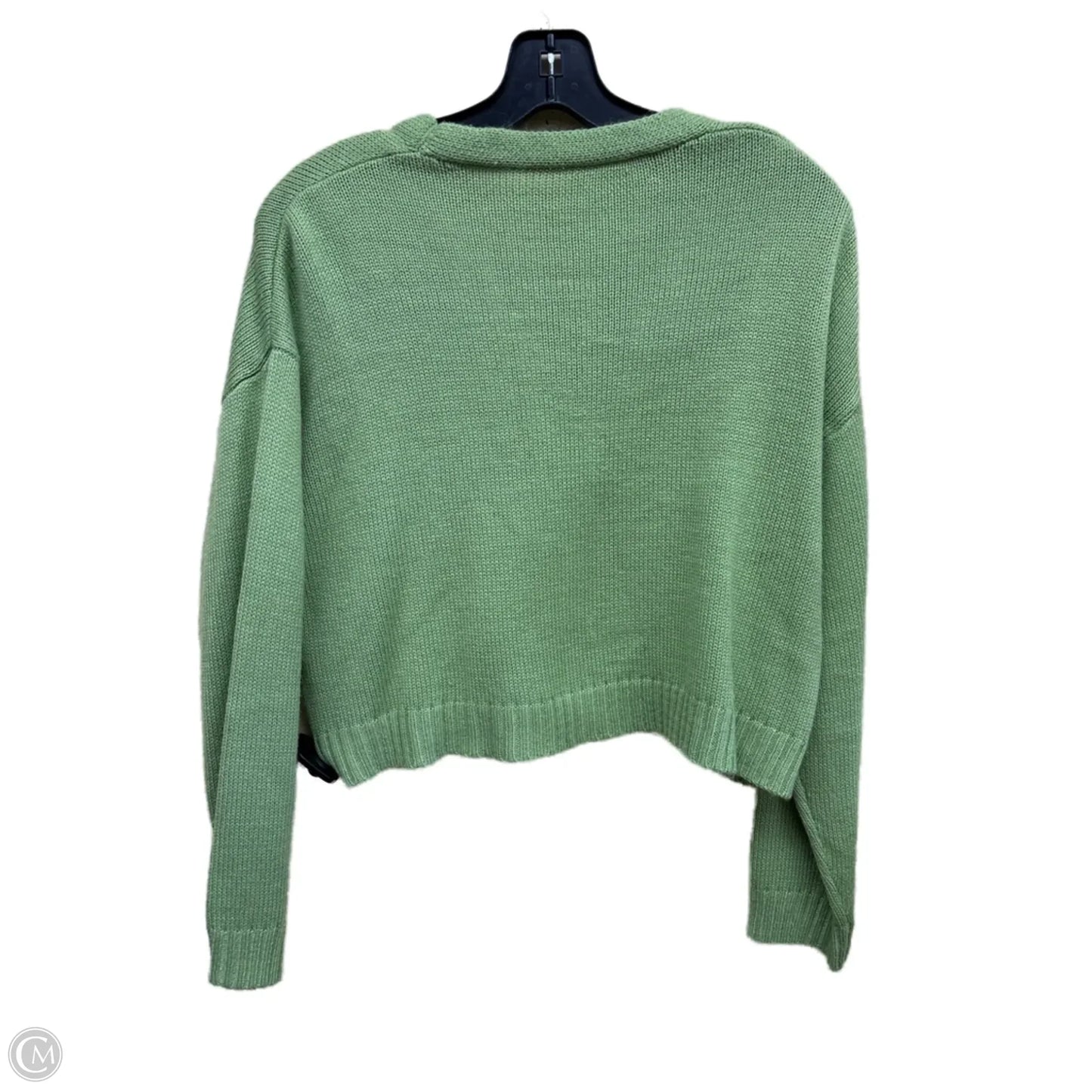 Sweater Cardigan By Shein In Green, Size: M
