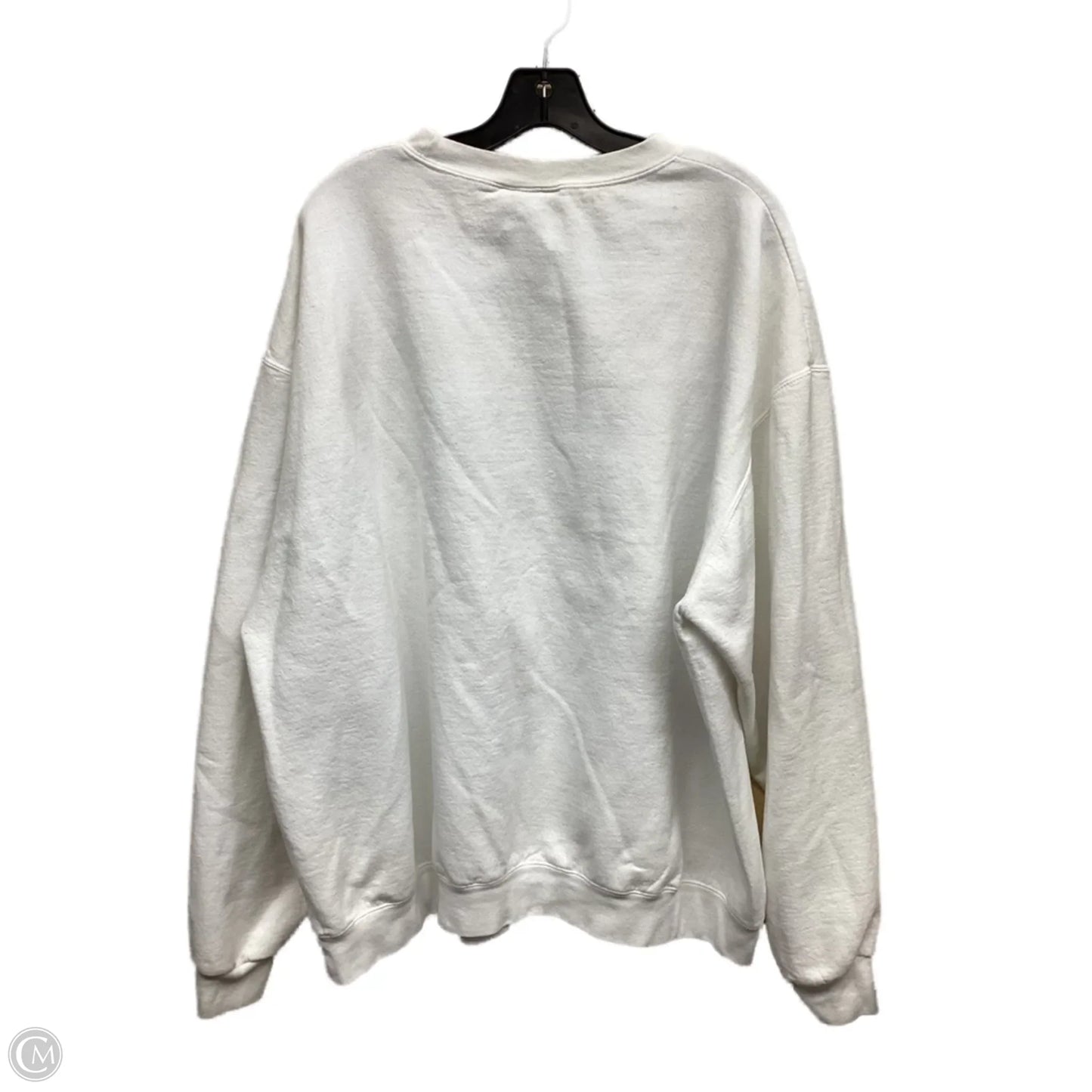 Sweatshirt Crewneck By Champion In White, Size: Xxl