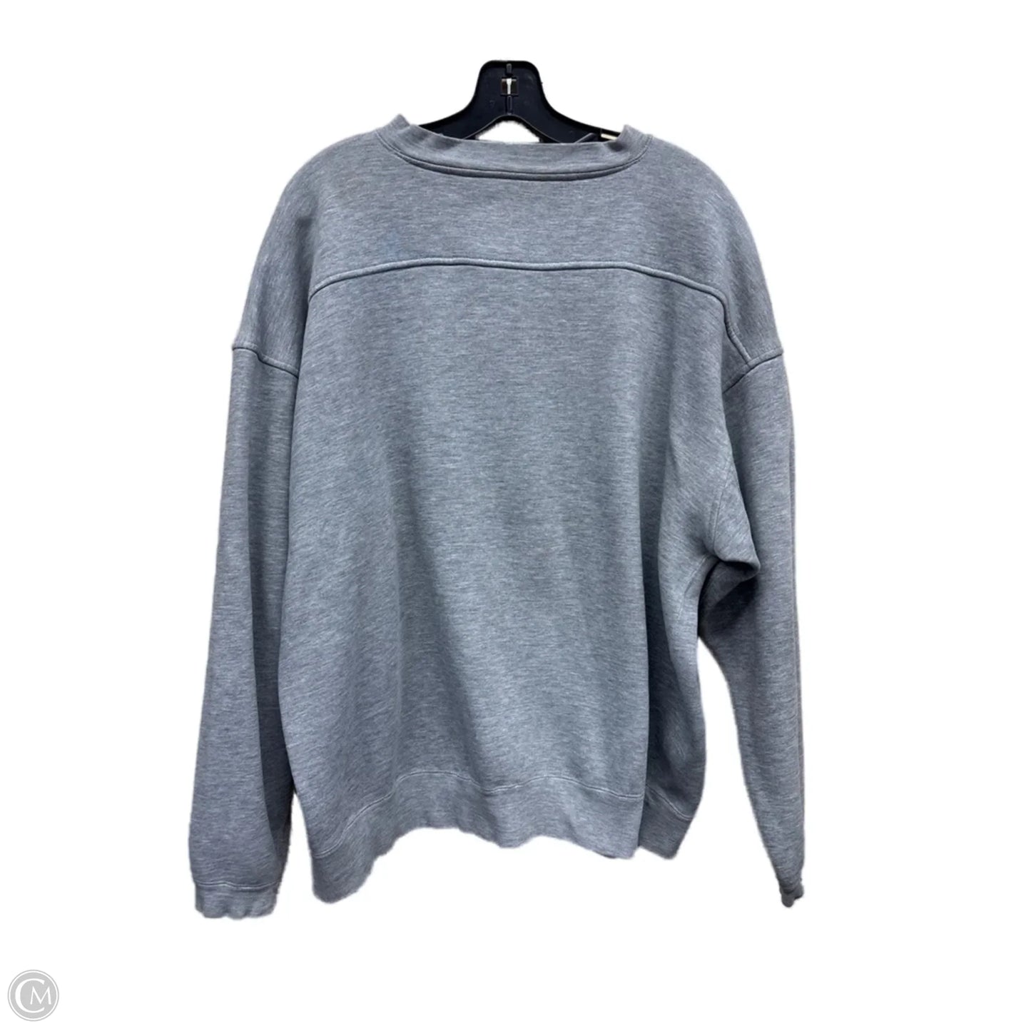 Sweatshirt Crewneck By Clothes Mentor In Grey, Size: Xl