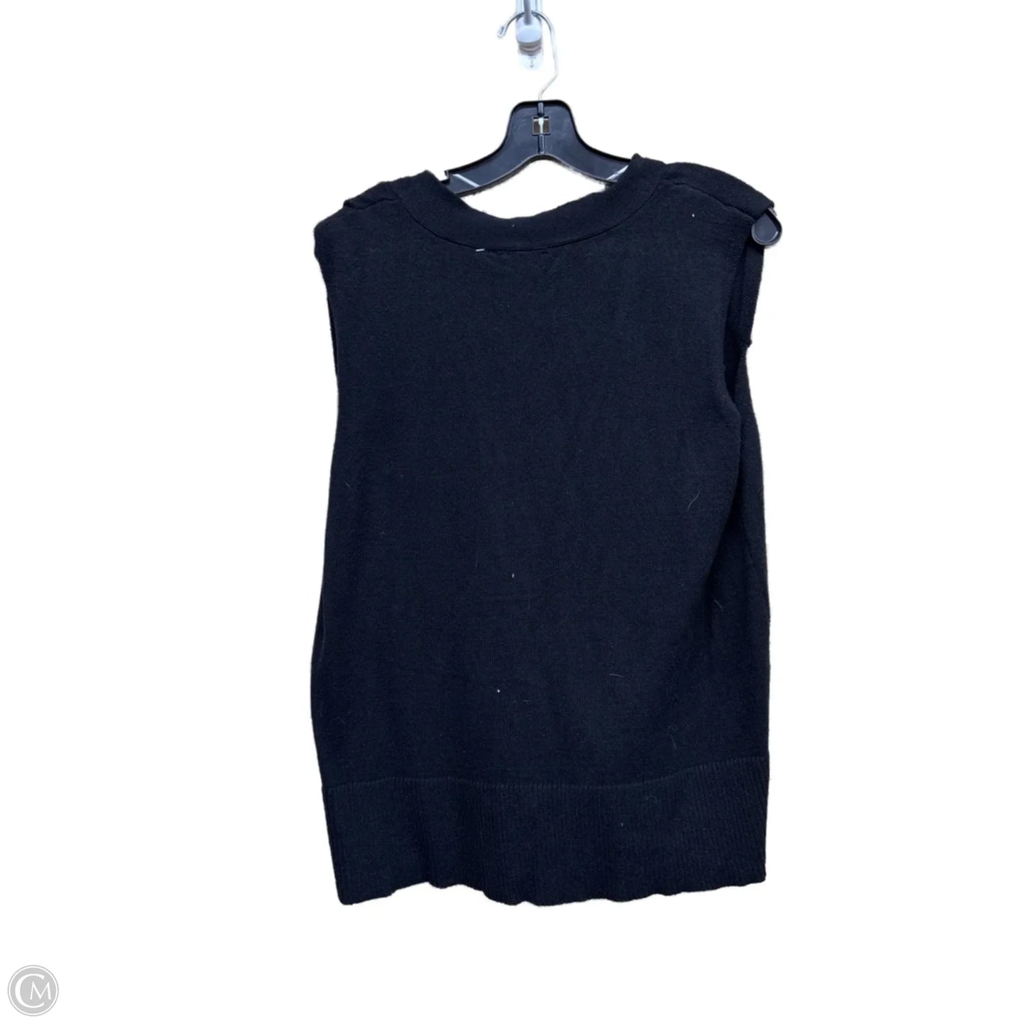 Vest Sweater By Cyrus Knits In Black, Size: Xl