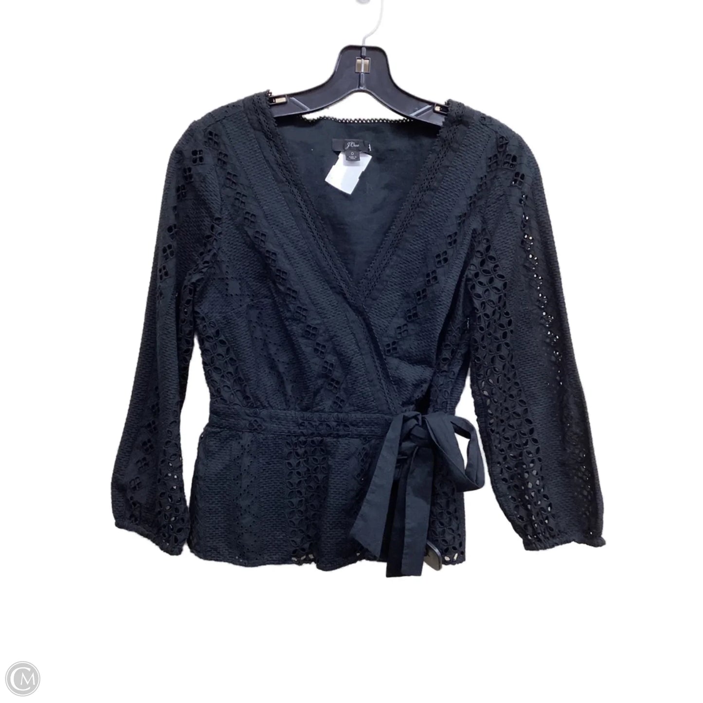 Top Long Sleeve By J. Crew In Black, Size: 0