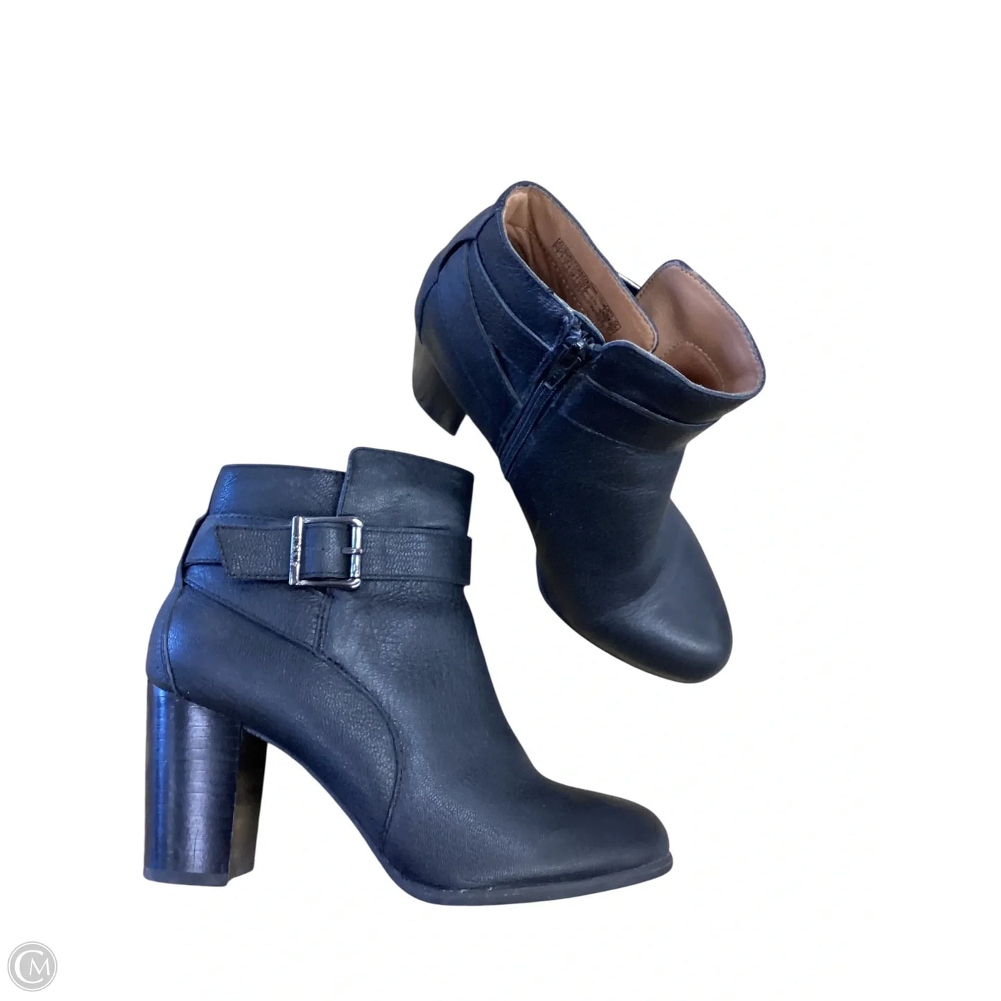 Boots Ankle Heels By Vince In Black, Size: 7