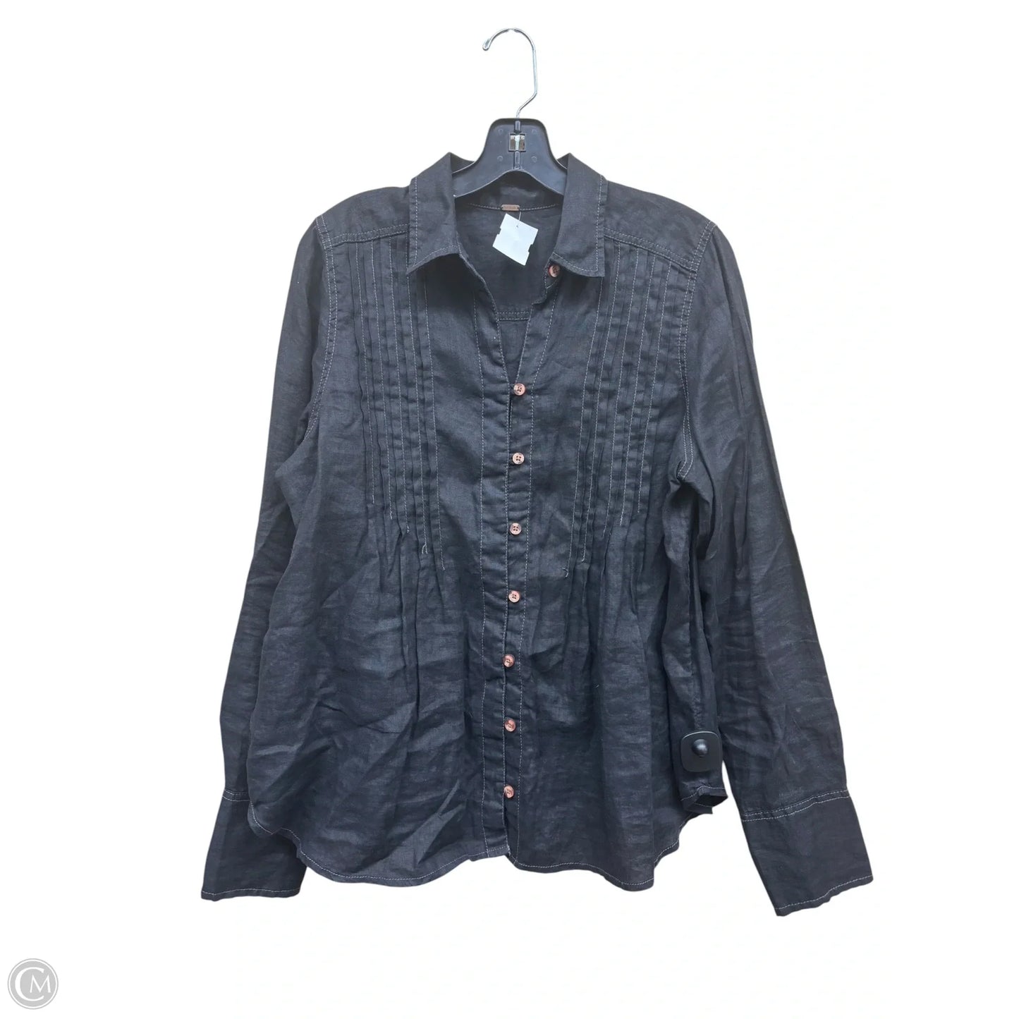 Top Long Sleeve By Free People In Black, Size: L