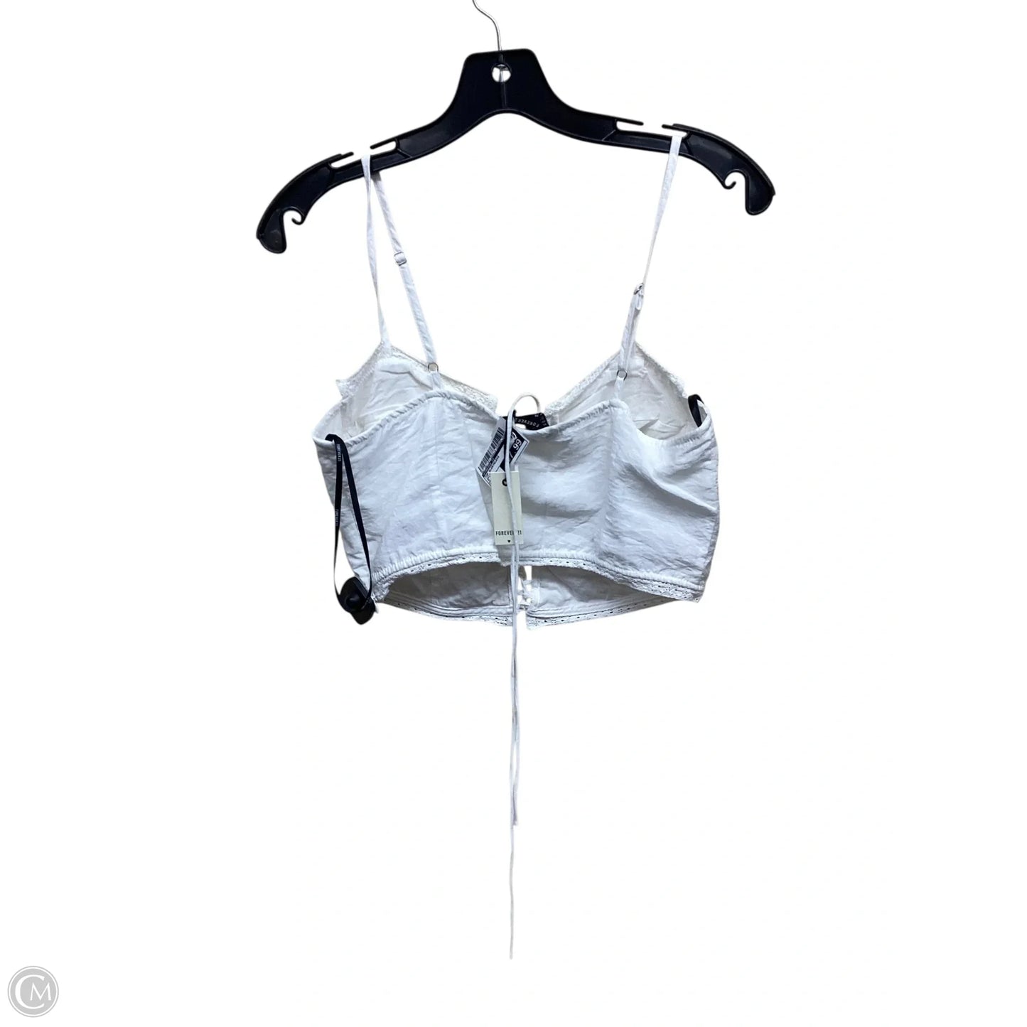 Top Sleeveless By Forever 21 In White, Size: M