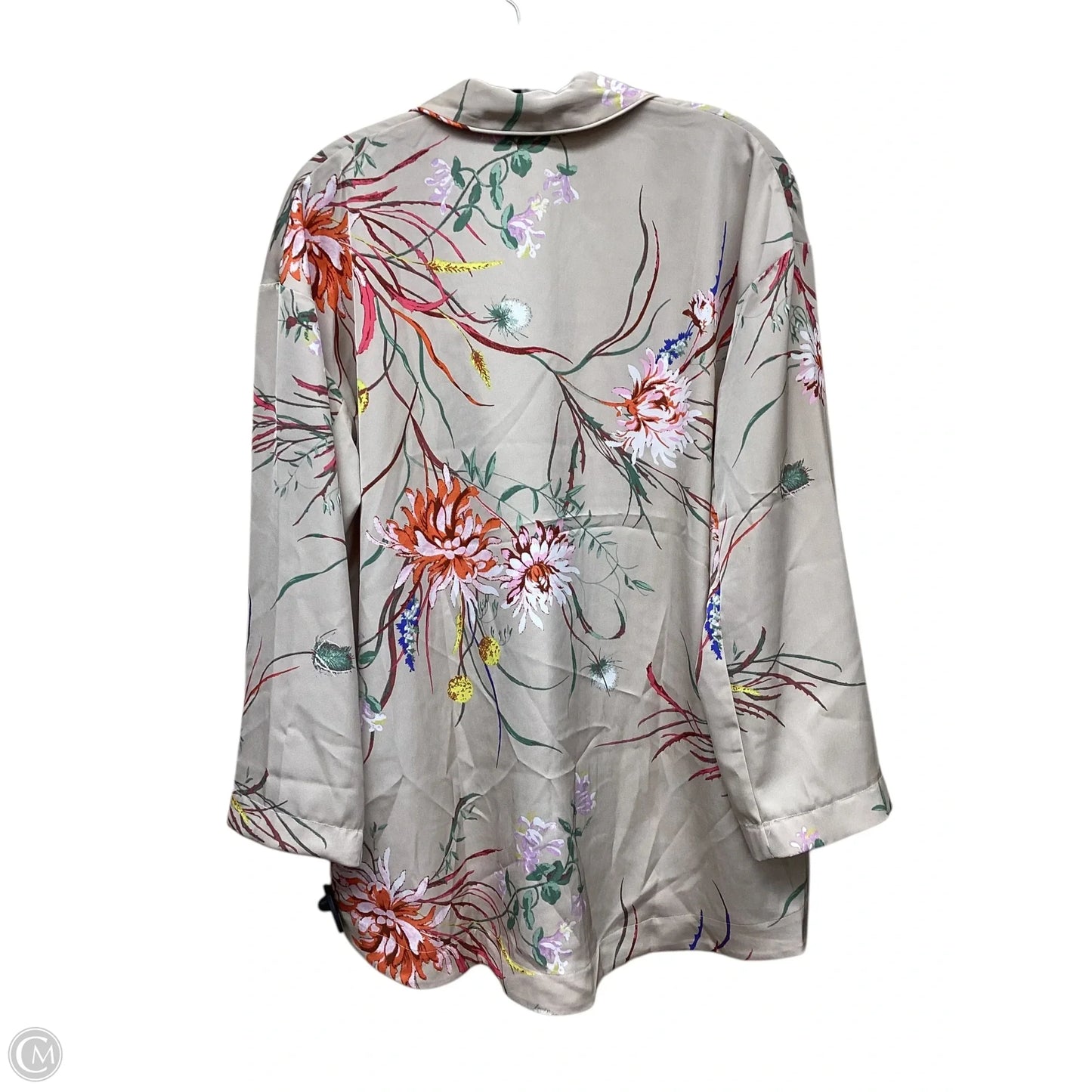 Top Long Sleeve By H&m In Floral Print, Size: Xs