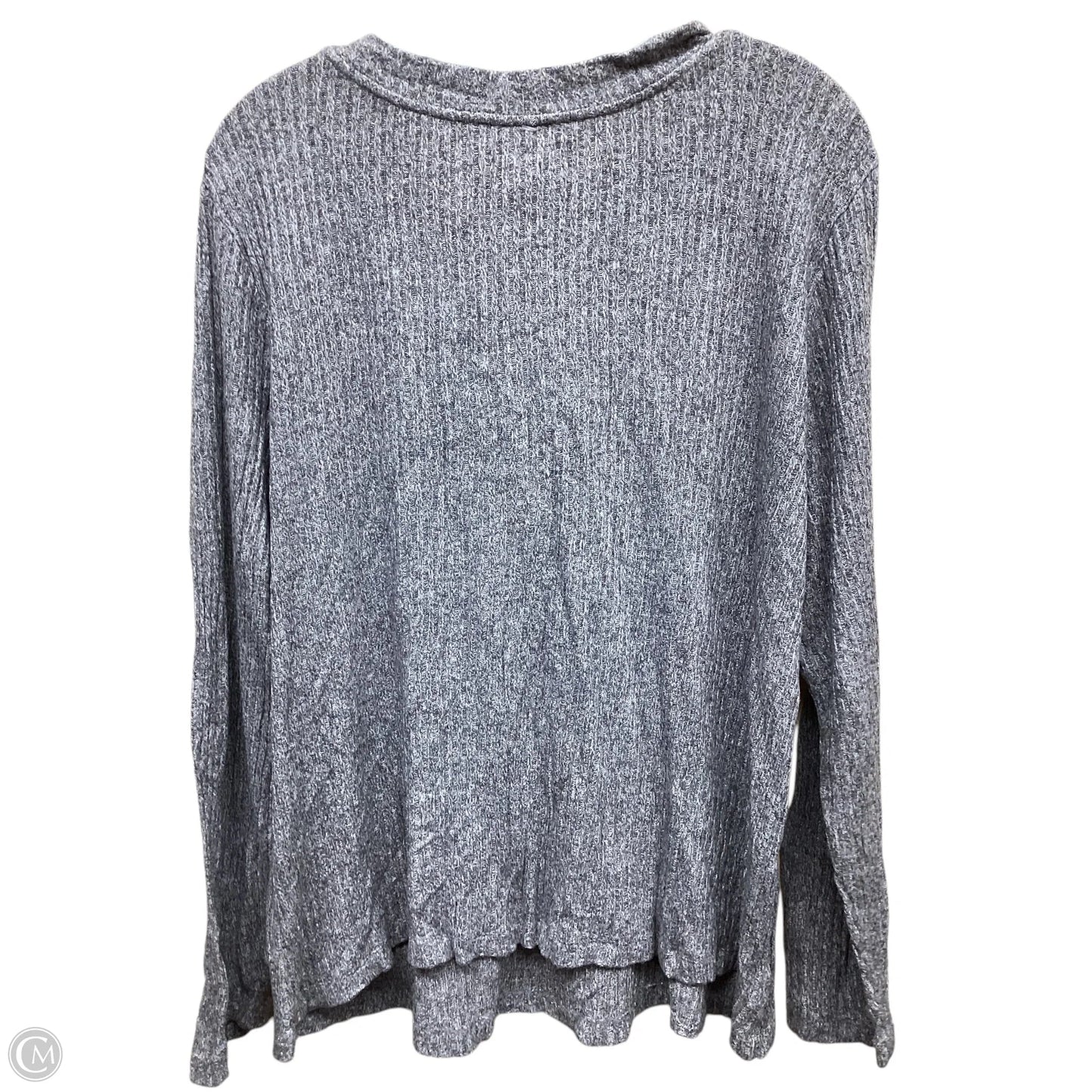 Top Long Sleeve By Loft In Grey, Size: L