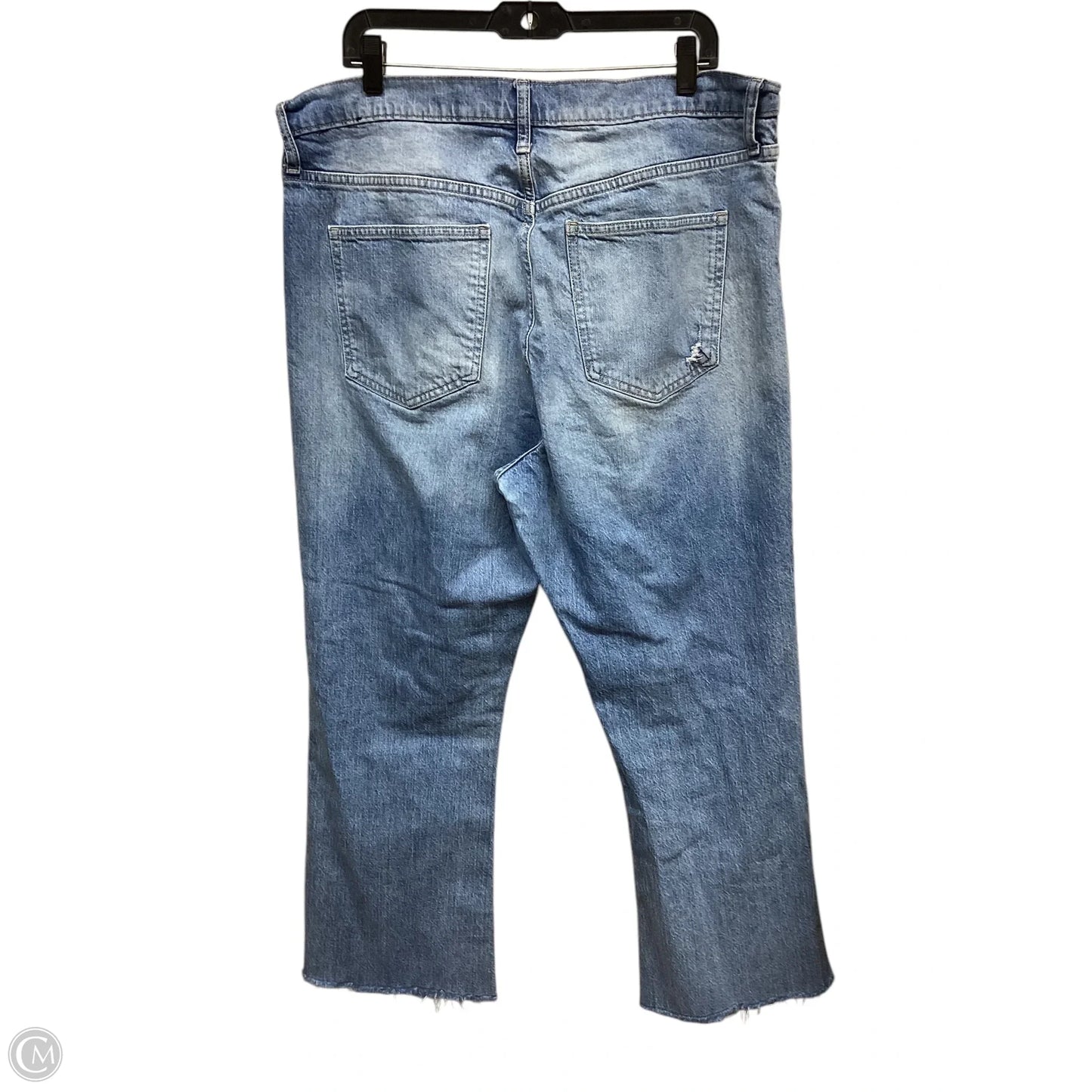 Jeans Straight By Gap In Blue Denim, Size: 16