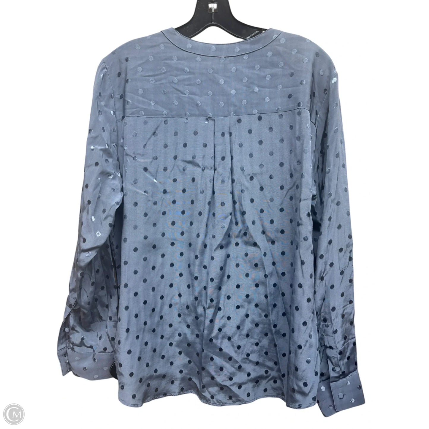 Top Long Sleeve By Express In Blue, Size: L
