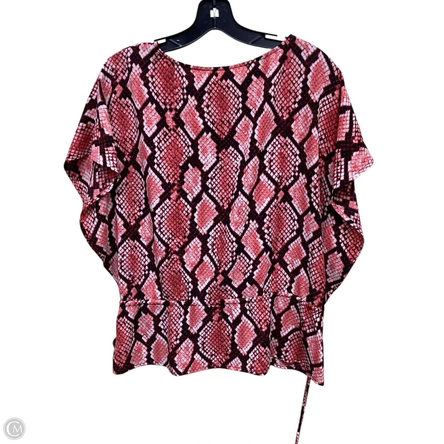 Top Short Sleeve By Michael By Michael Kors In Animal Print, Size: S
