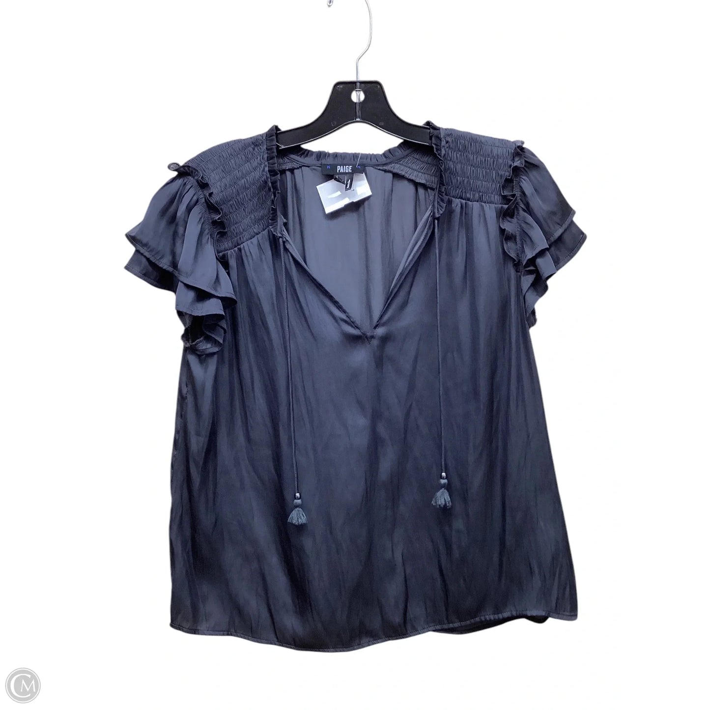 Top Short Sleeve By Paige In Black, Size: Xs