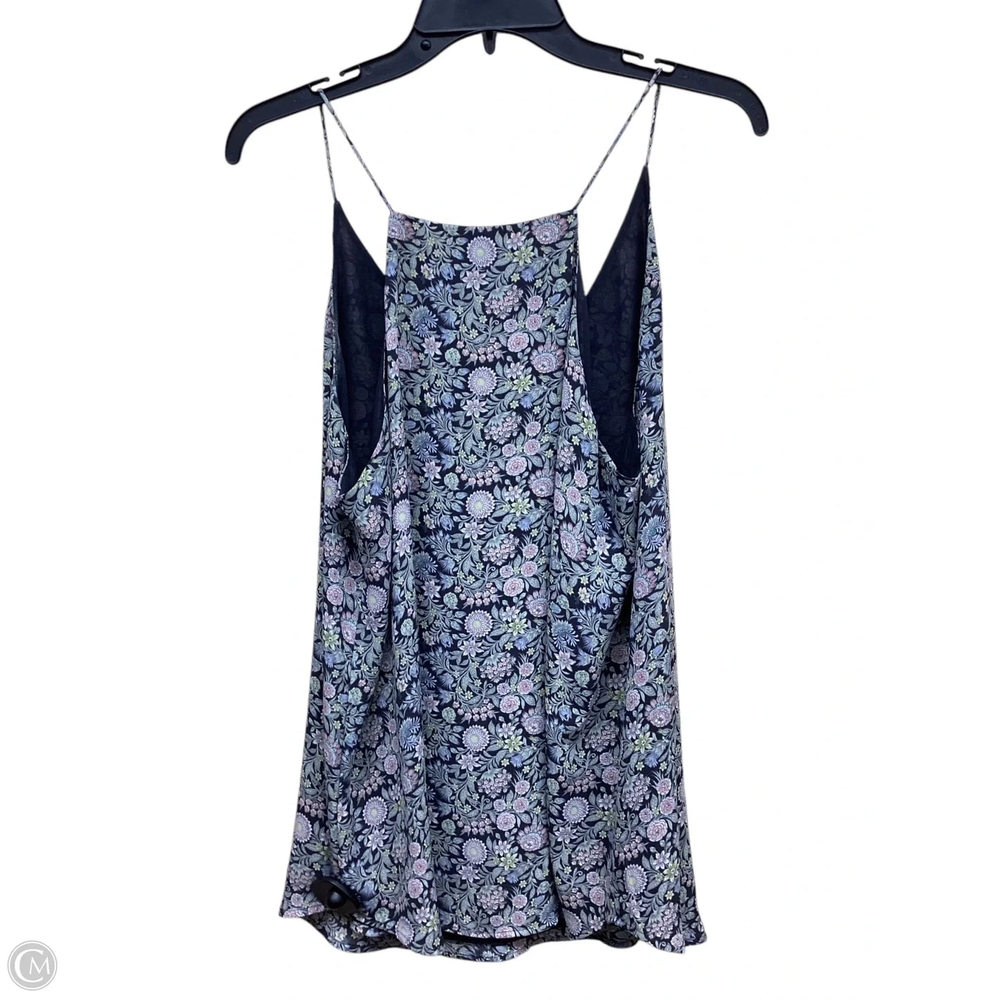 Top Sleeveless By Loft In Floral Print, Size: L