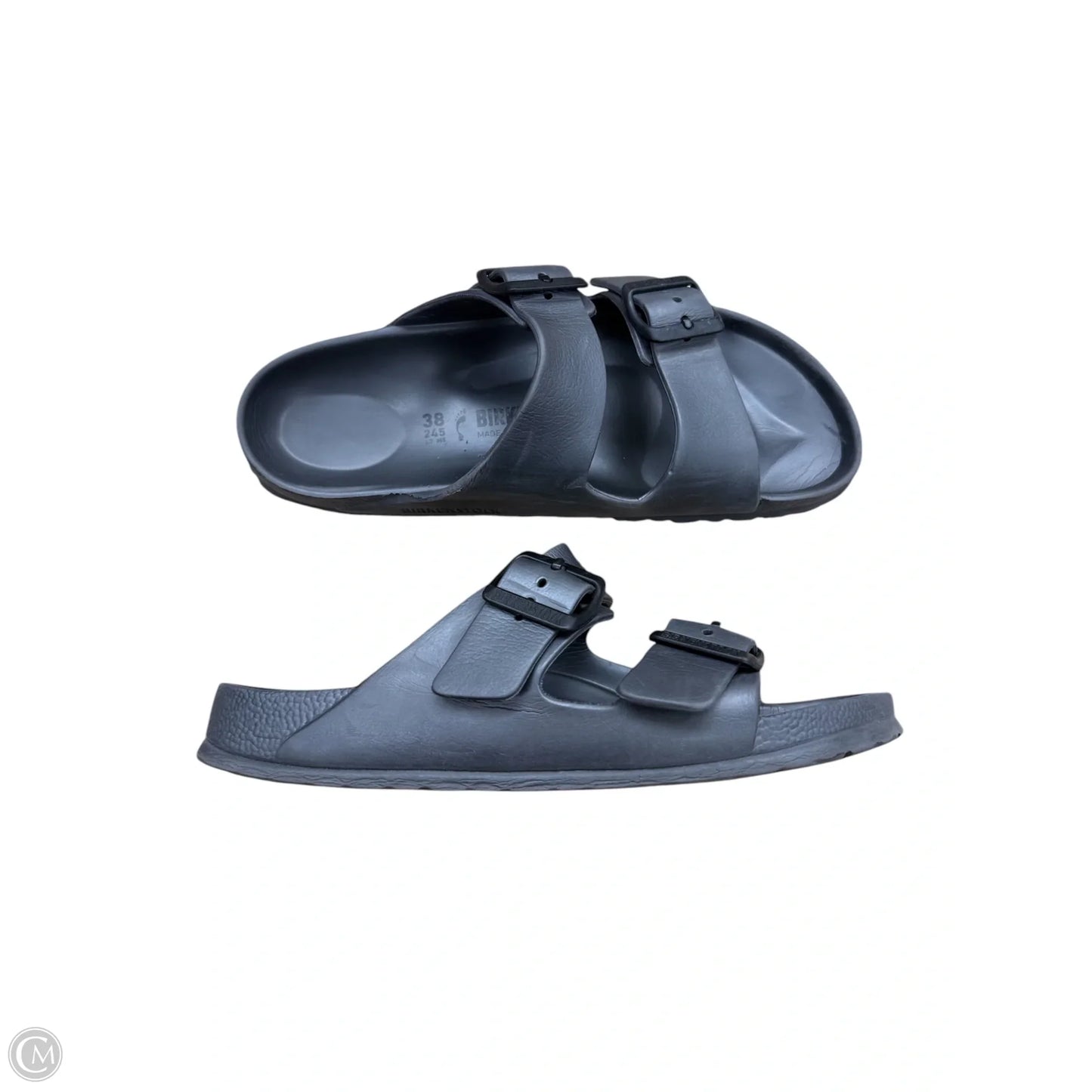 Sandals Flats By Birkenstock In Grey, Size: 7