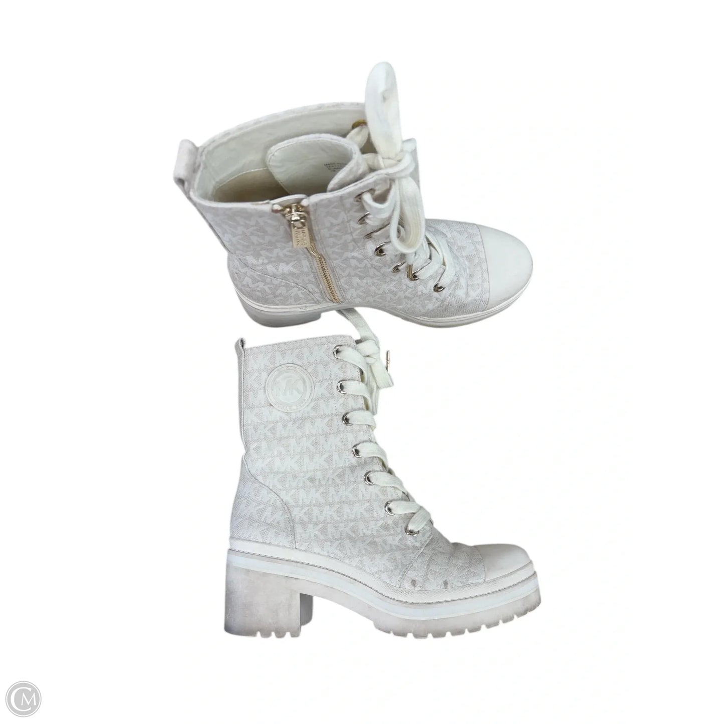Boots Combat By Michael By Michael Kors In White, Size: 7