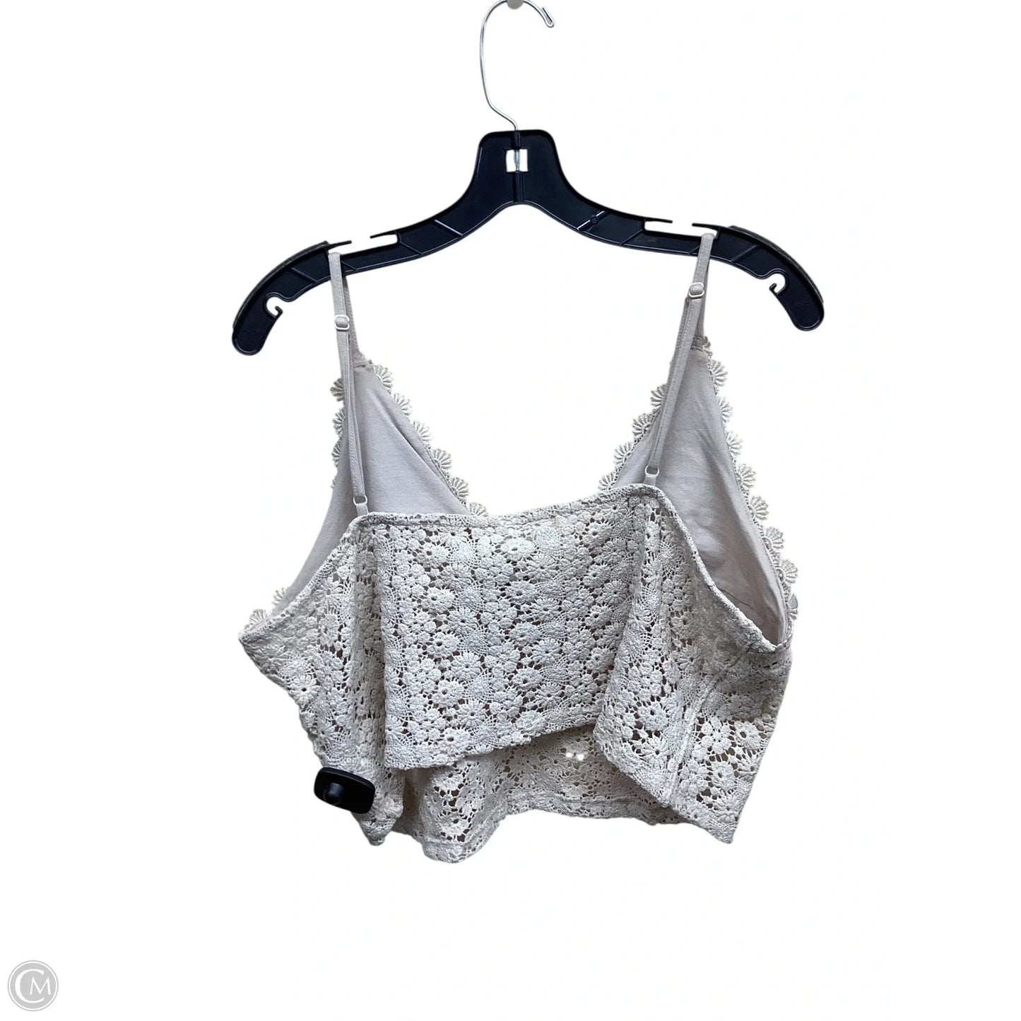 Top Sleeveless By H&m In Cream, Size: Xxl