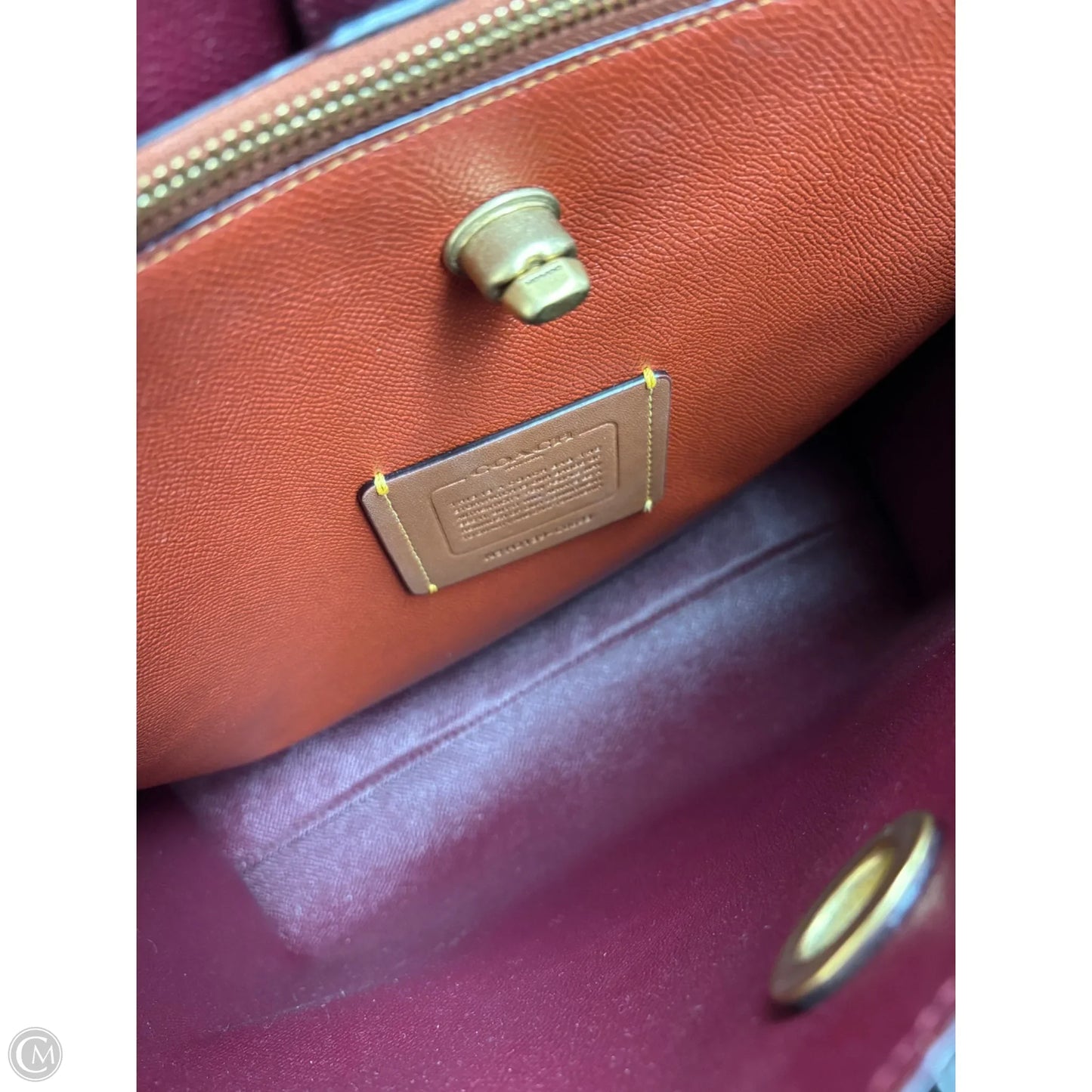 Handbag Designer By Coach, Size: Large