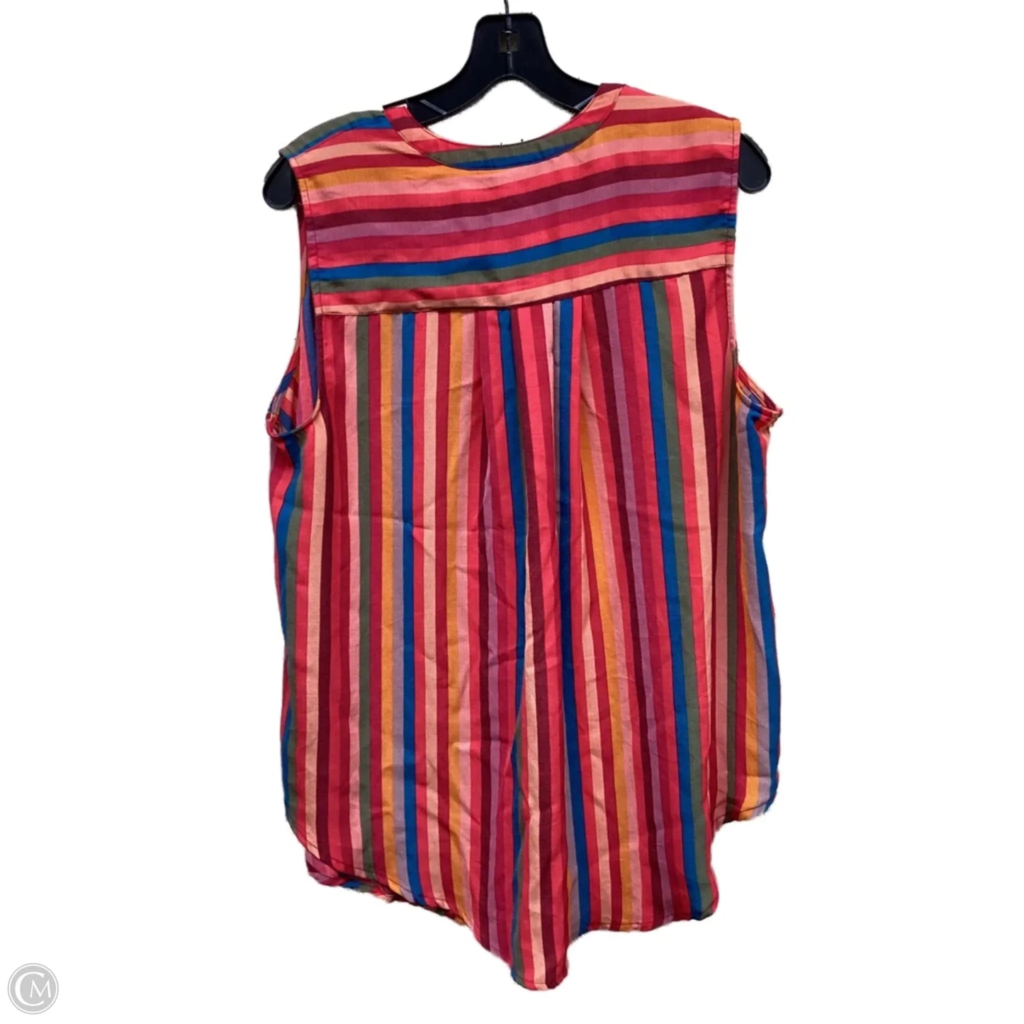 Top Sleeveless By Torrid In Striped Pattern, Size: Xl