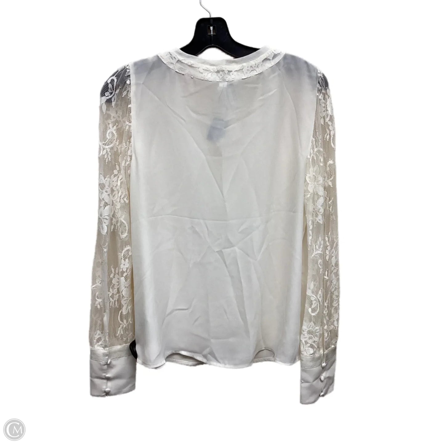Top Long Sleeve By Express In White, Size: S