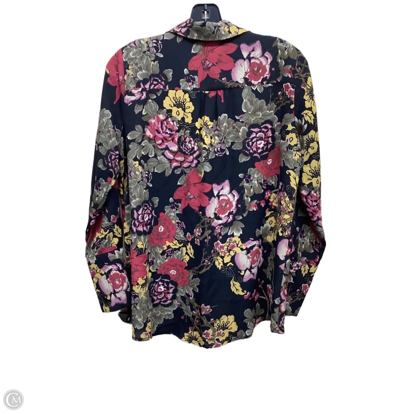 Top Long Sleeve By Pleione In Floral Print, Size: Xs