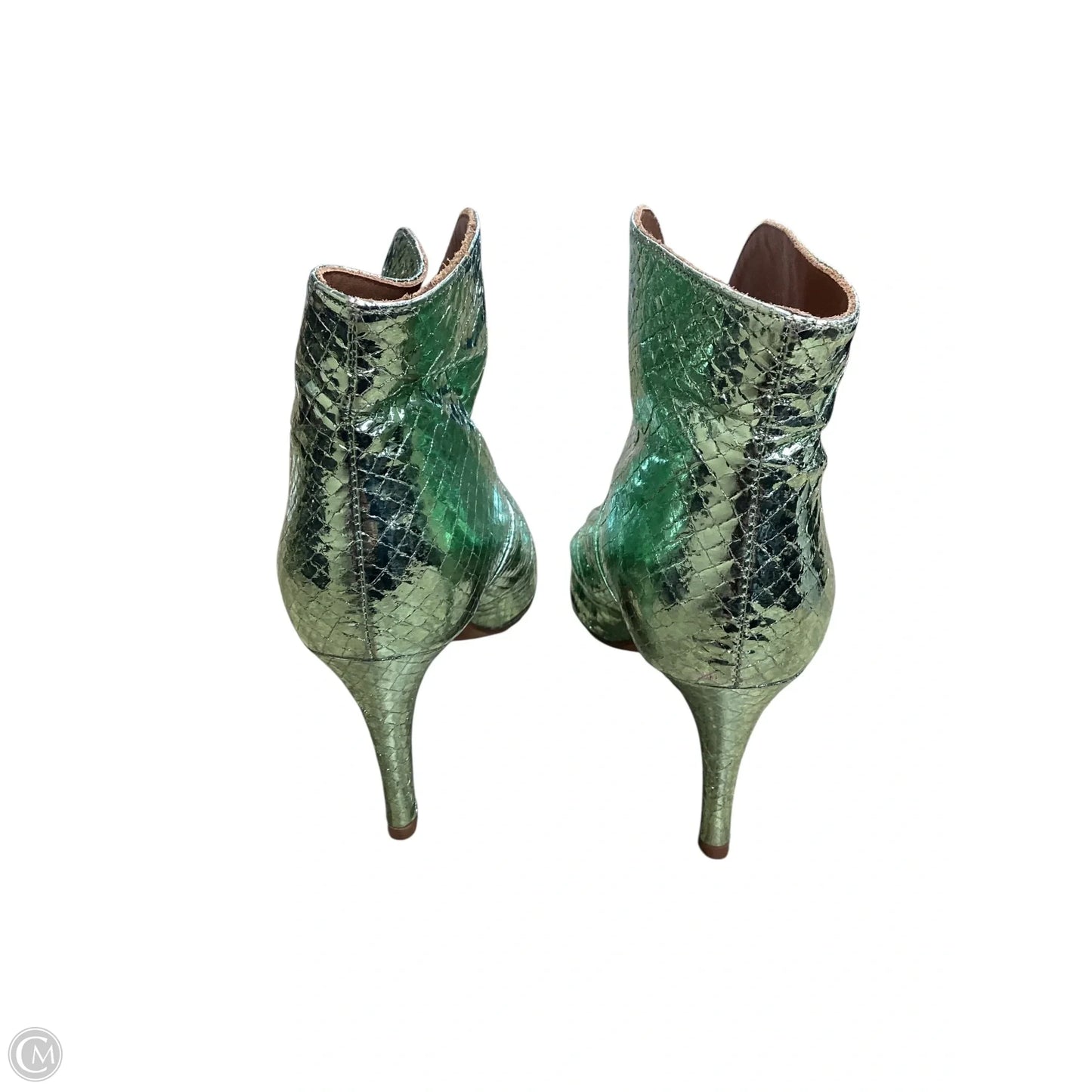 Boots Ankle Heels By Clothes Mentor In Green