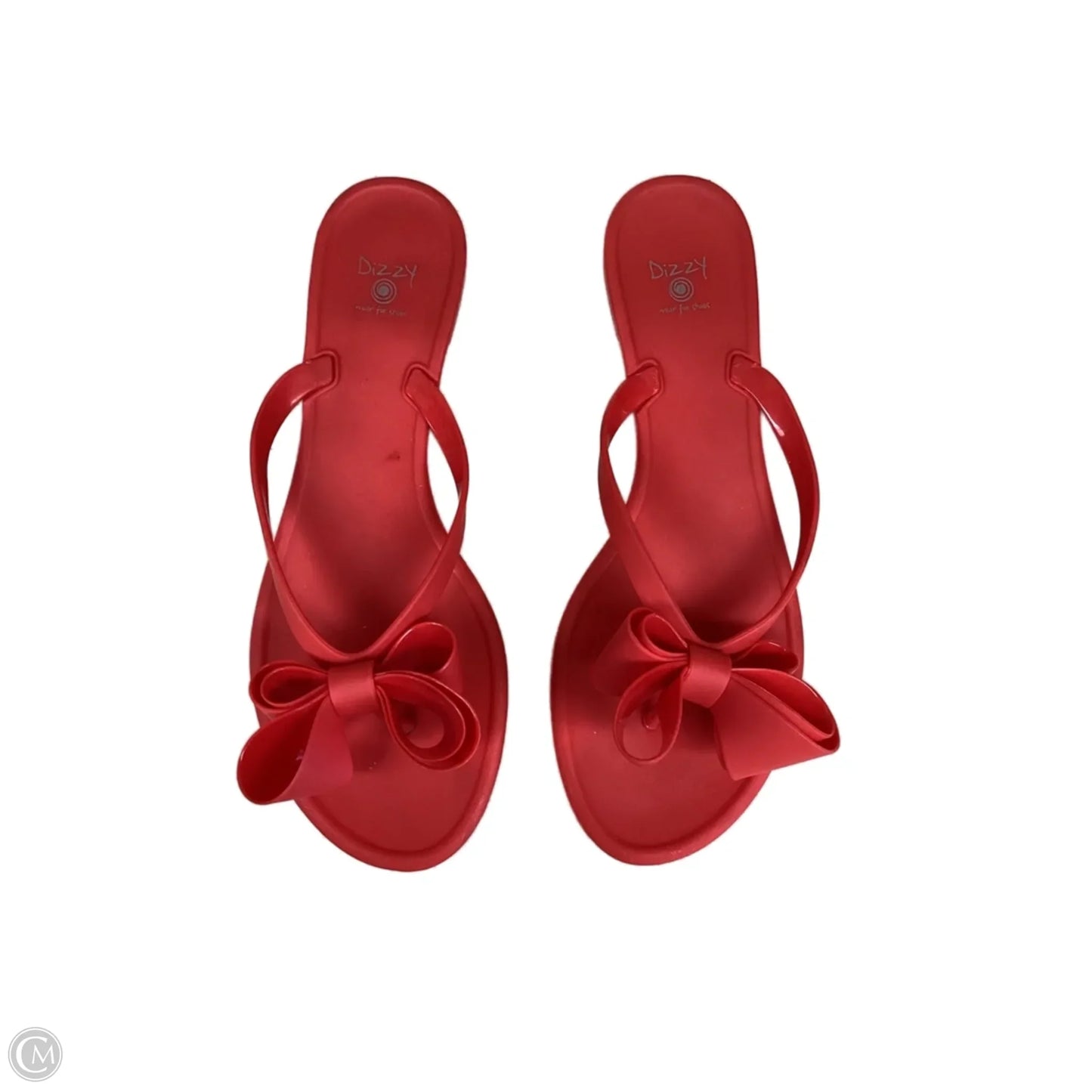 Sandals Flip Flops By Clothes Mentor In Red, Size: 10