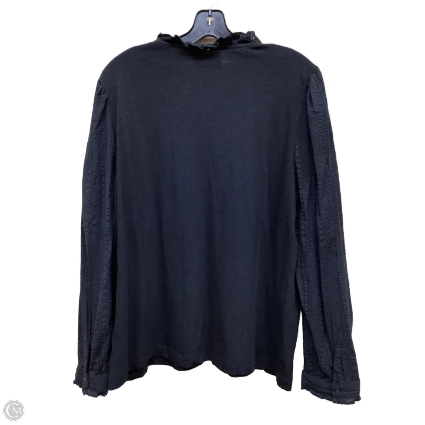 Top Long Sleeve By Loft In Black, Size: Xl