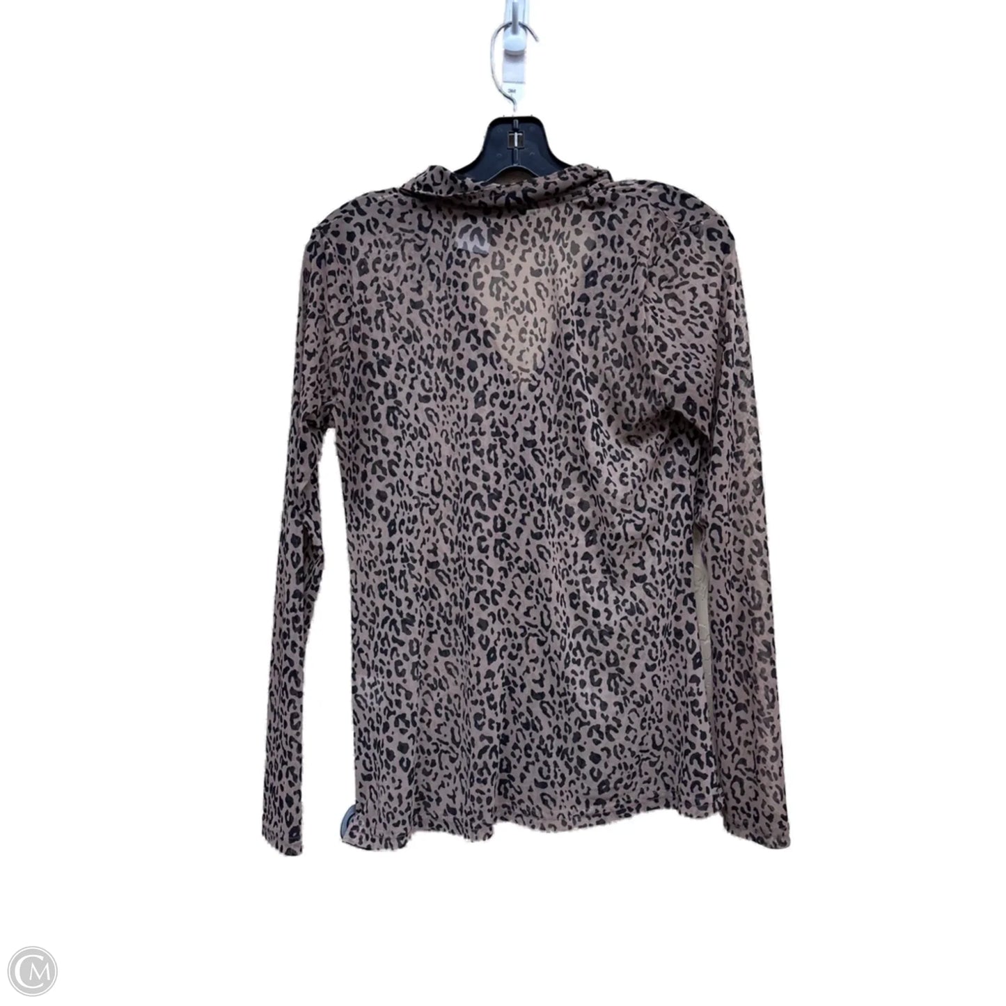 Top Long Sleeve By Jane And Delancey In Animal Print, Size: S