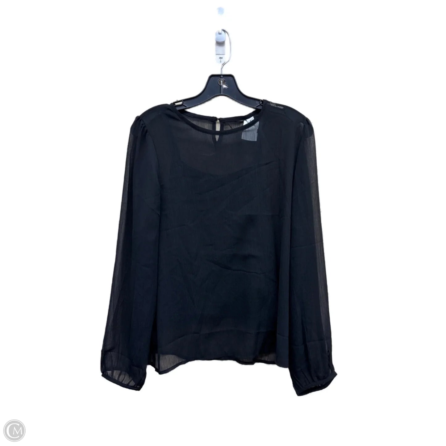 Top Long Sleeve By Clothes Mentor In Black