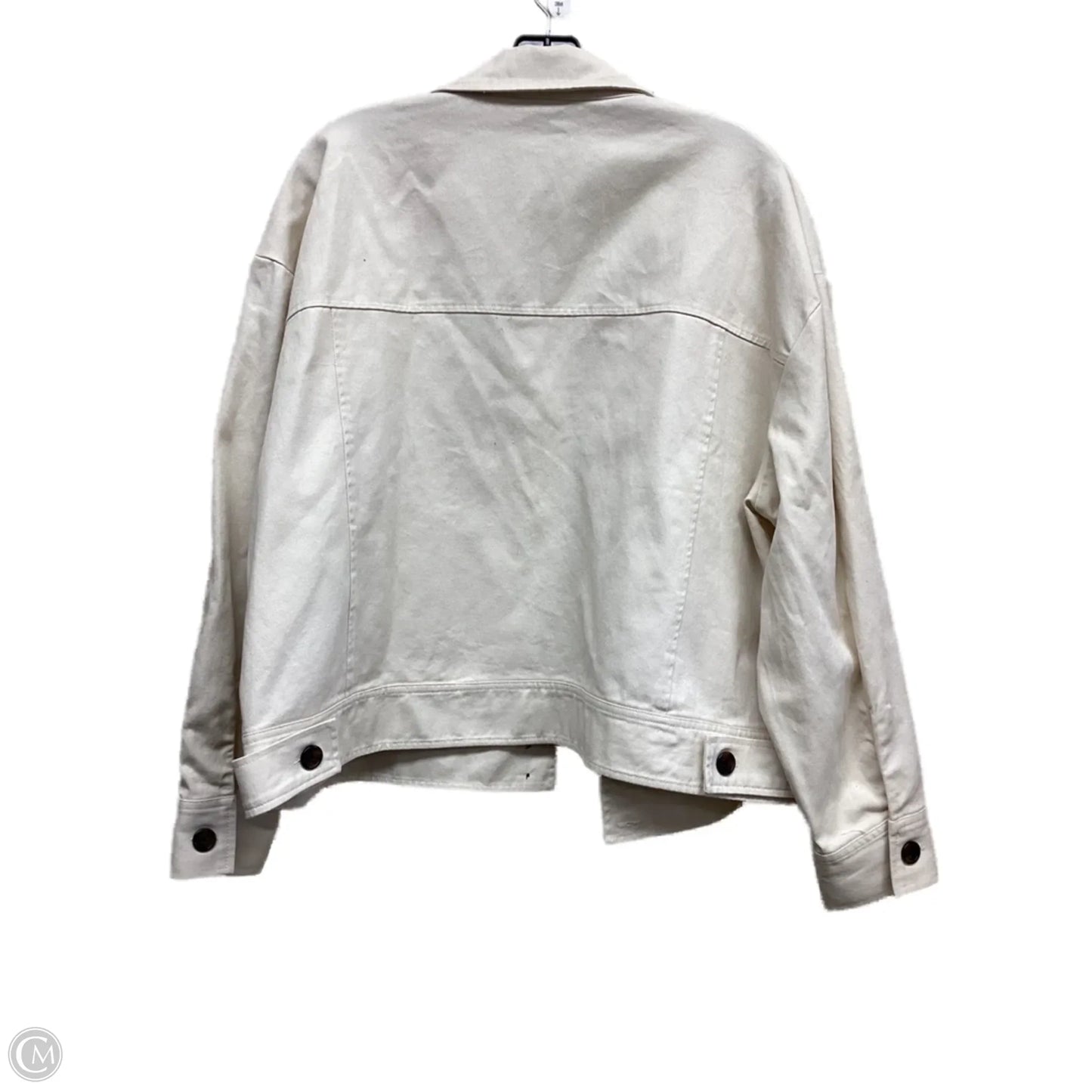 Jacket Denim By Dip In White, Size: Xl