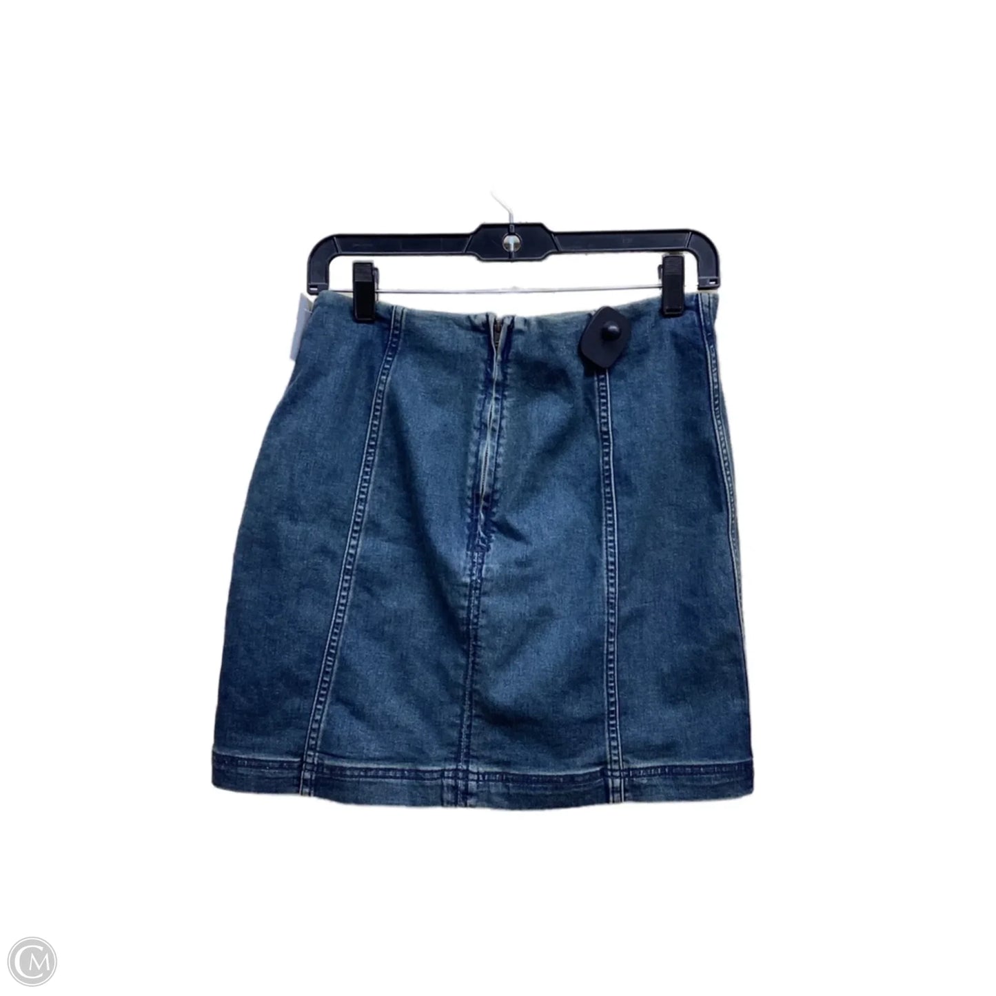 Skirt Mini & Short By Free People In Blue Denim, Size: 10
