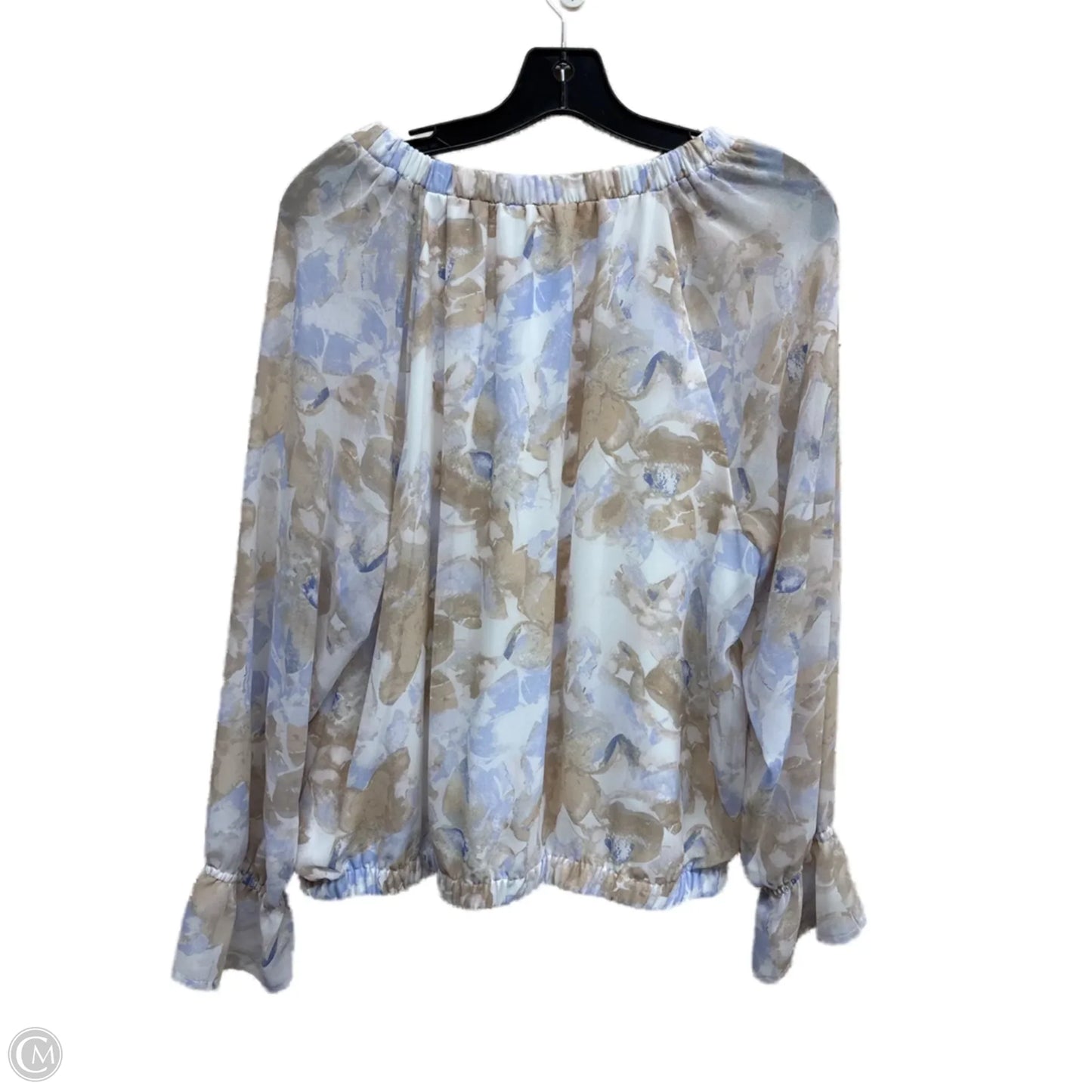 Top Long Sleeve By Nine West In Multi-colored, Size: Xl