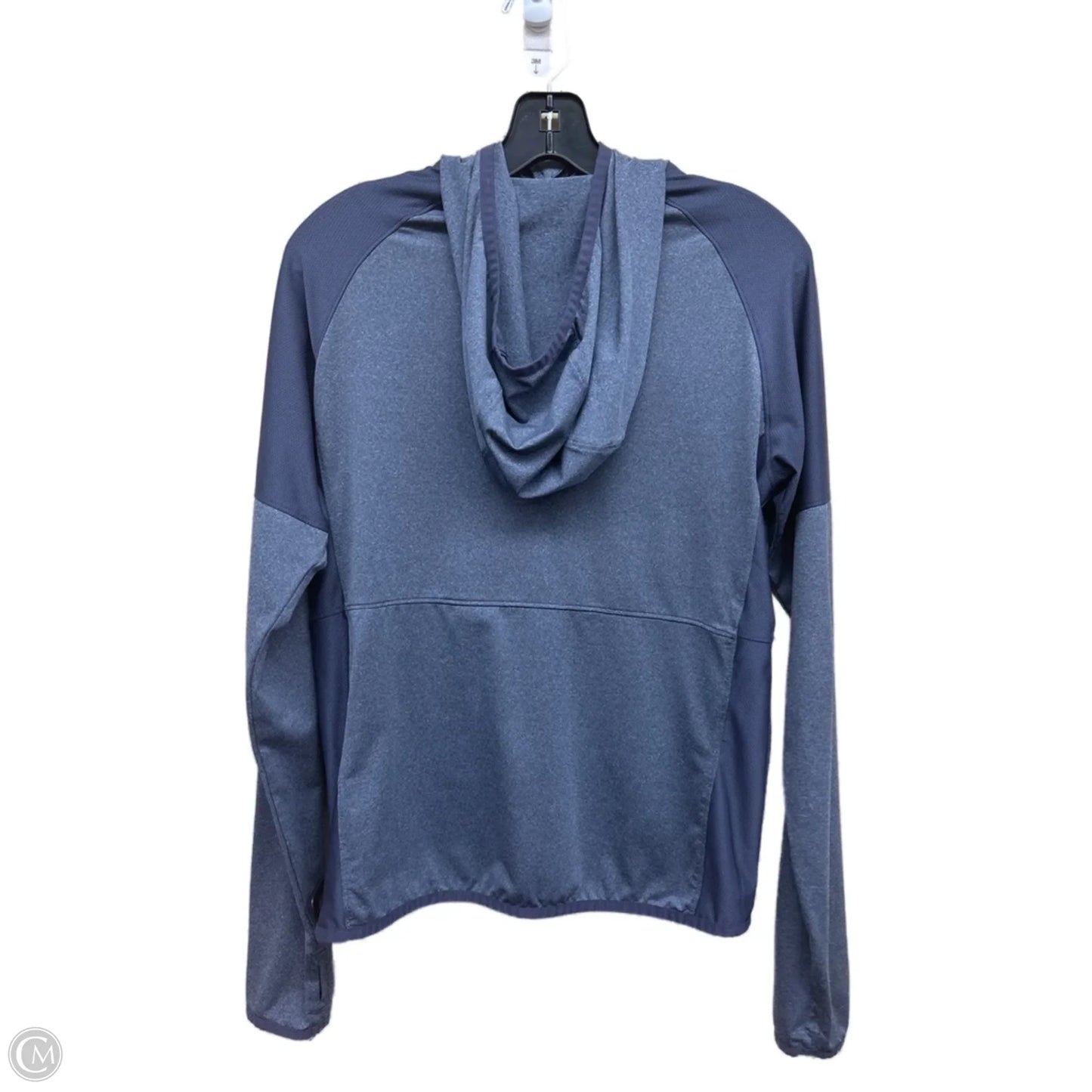Athletic Top Long Sleeve Collar By Columbia In Blue, Size: M