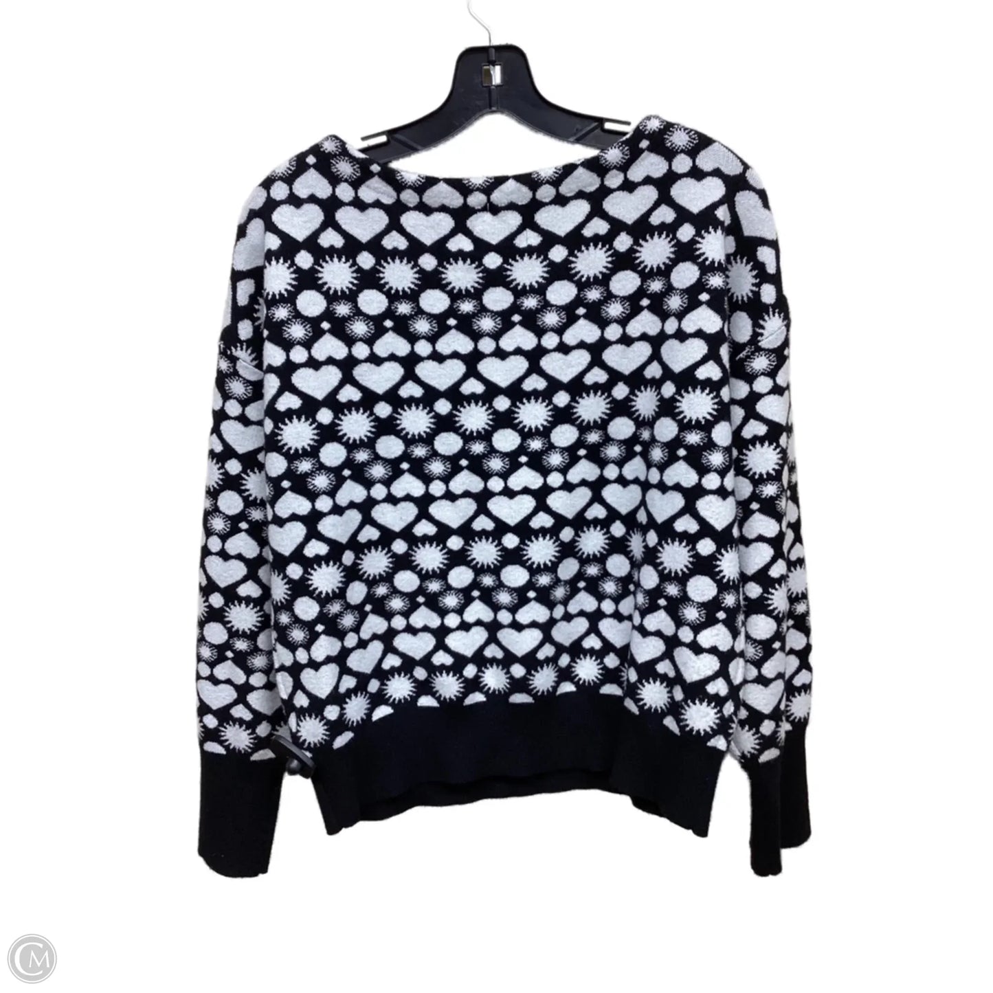 Sweater By Maeve In Black & White, Size: S