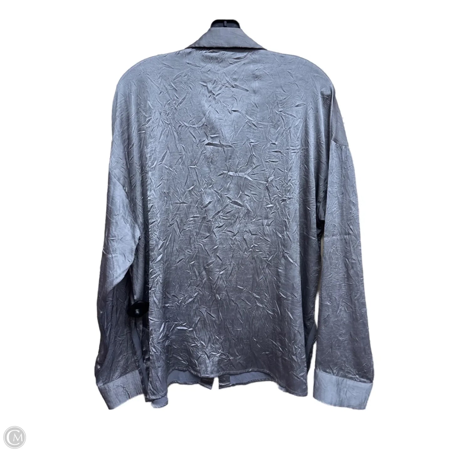 Top Long Sleeve By Clothes Mentor In Grey, Size: L