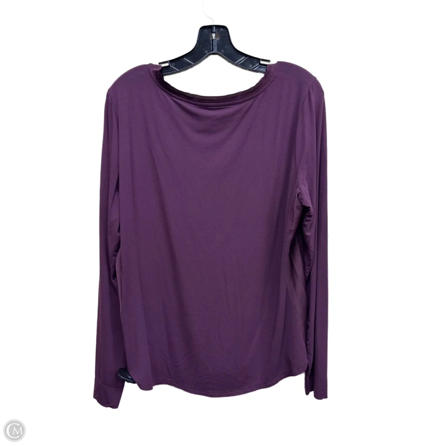 Top Long Sleeve By White House Black Market In Purple, Size: L