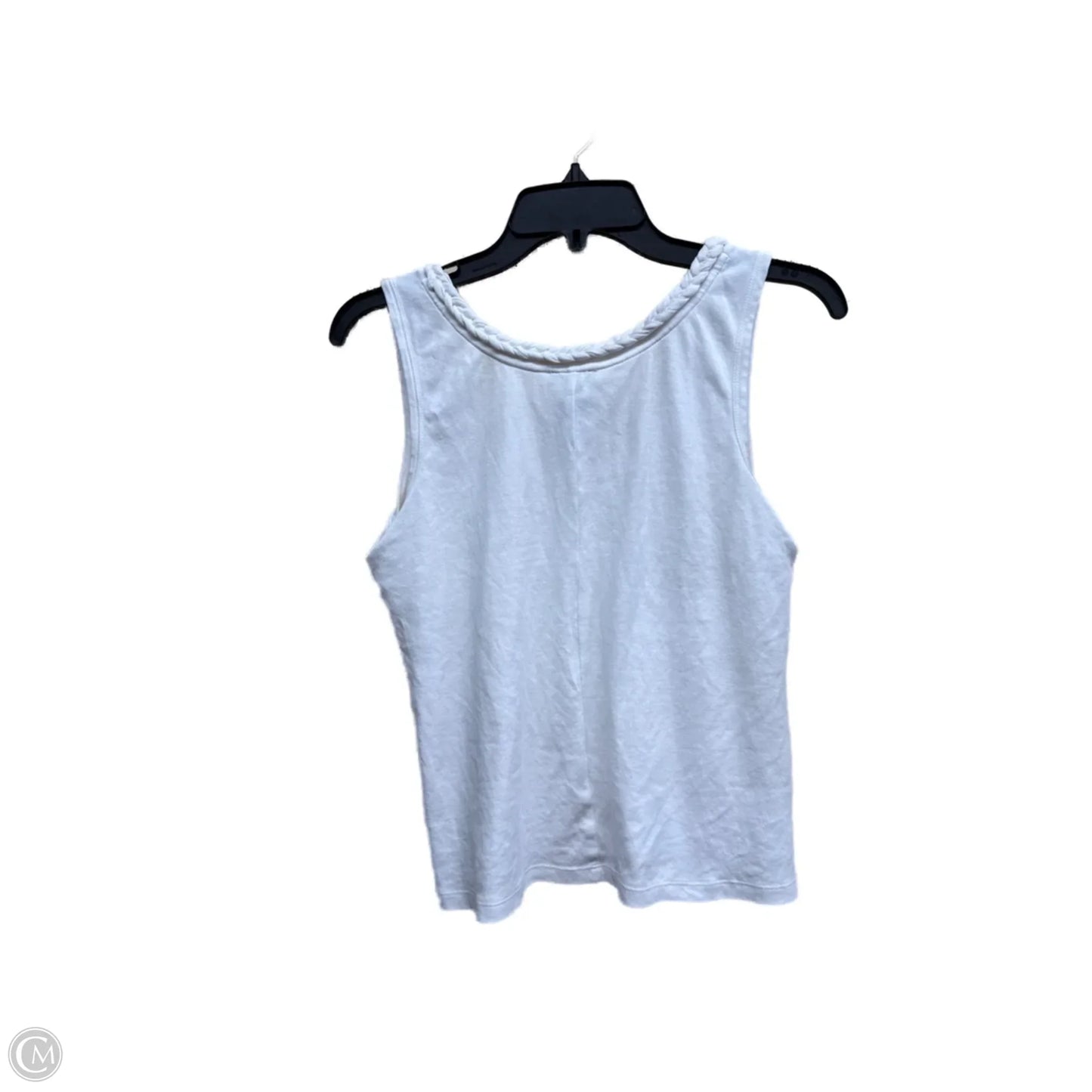 Top Sleeveless By Ann Taylor In White, Size: M