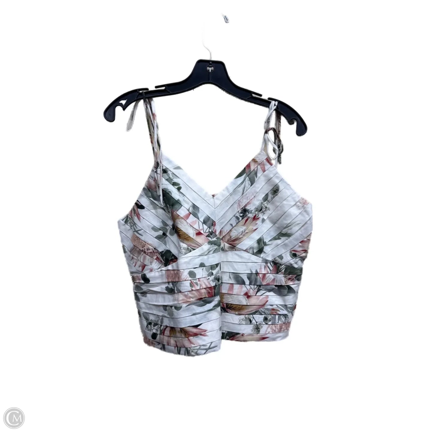 Top Sleeveless By Express In Floral Print, Size: L