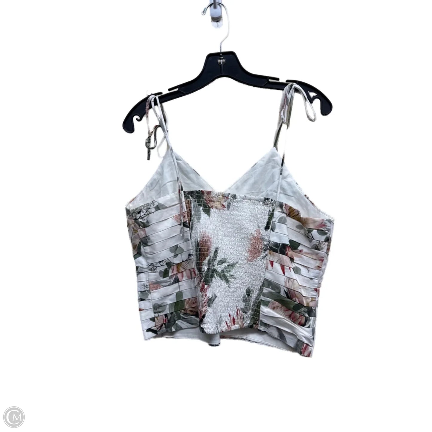Top Sleeveless By Express In Floral Print, Size: L