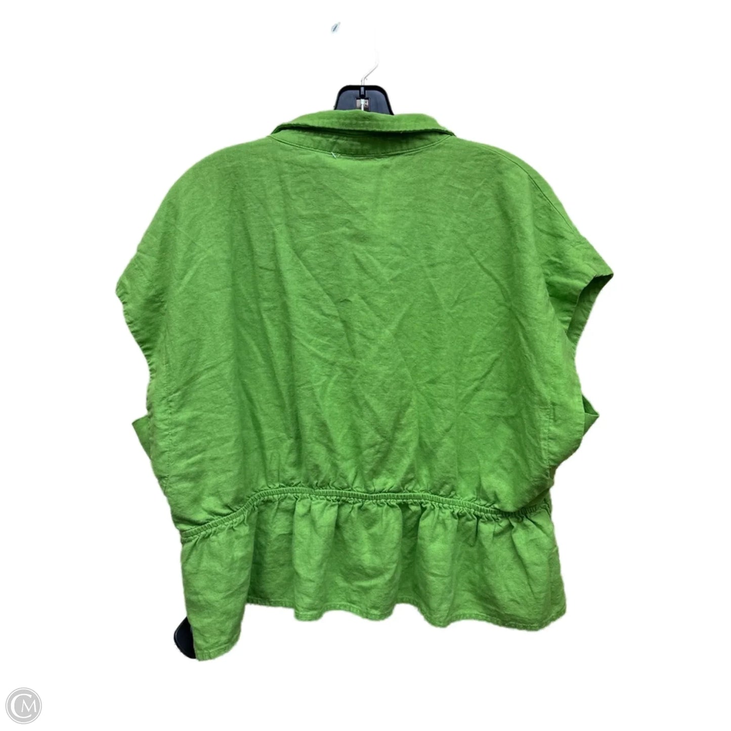 Top Short Sleeve By Andrew Marc In Green, Size: Xl