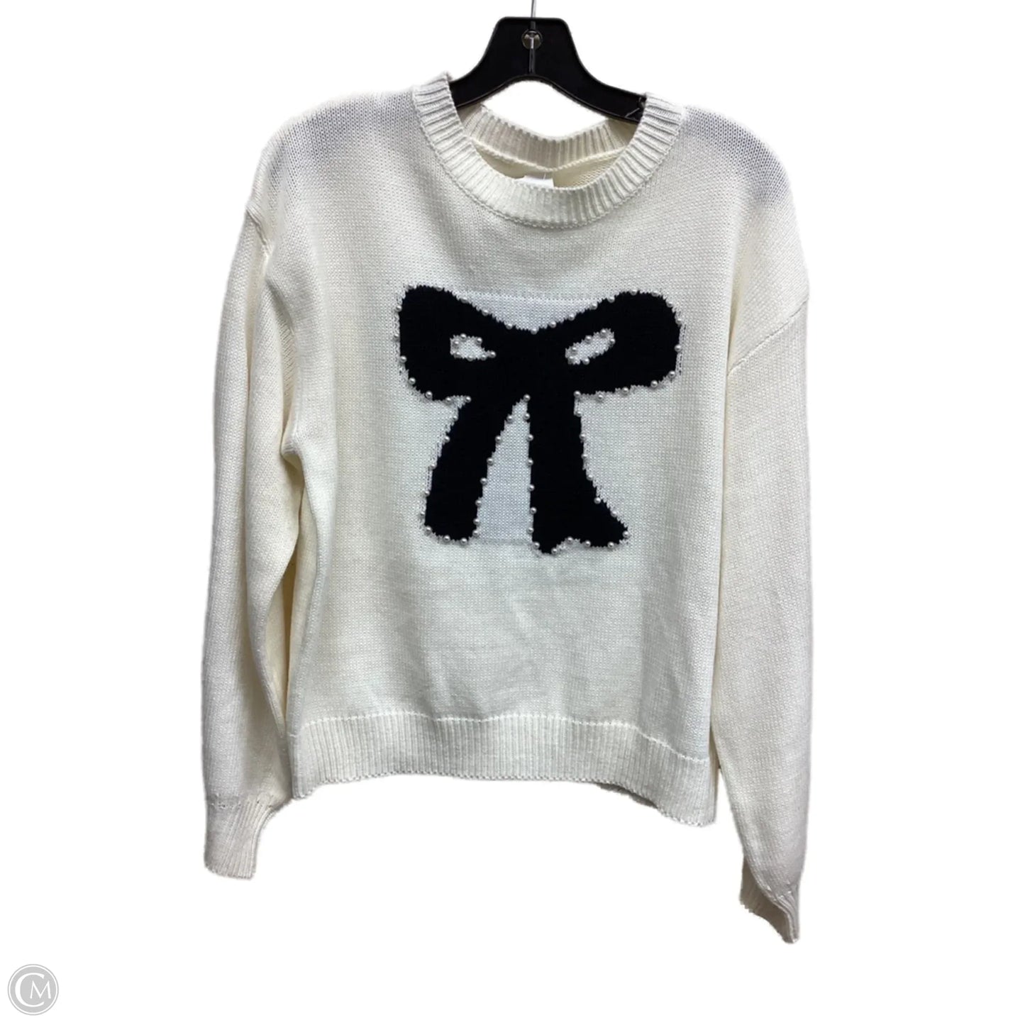 Sweater By Shein In White, Size: M