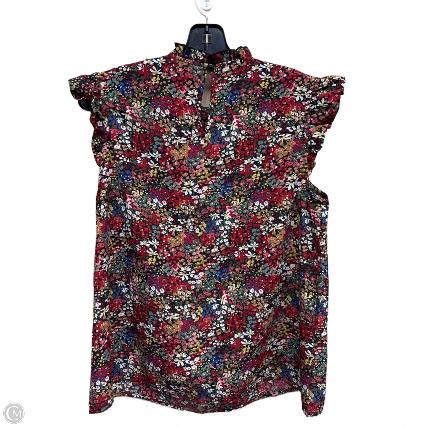 Top Sleeveless By Shein In Floral Print, Size: L