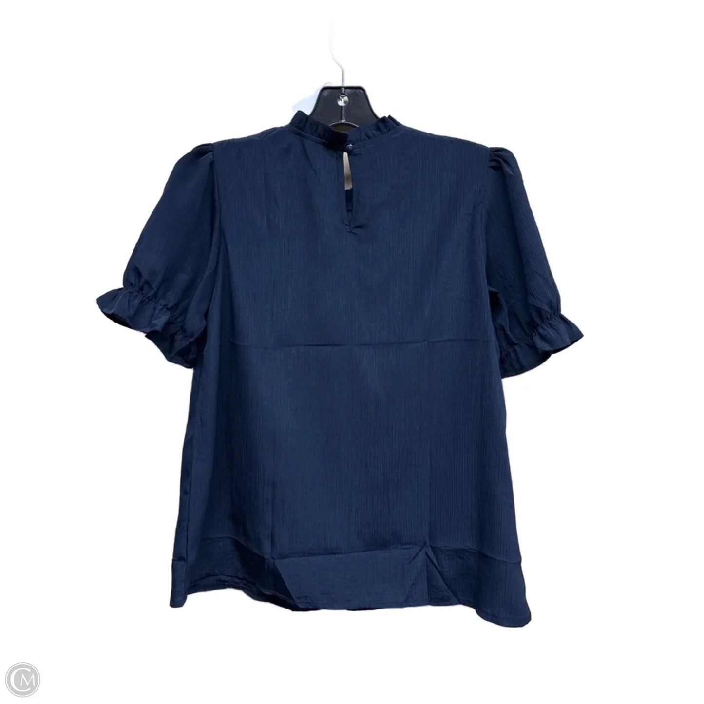 Top Short Sleeve By Clothes Mentor In Navy, Size: S